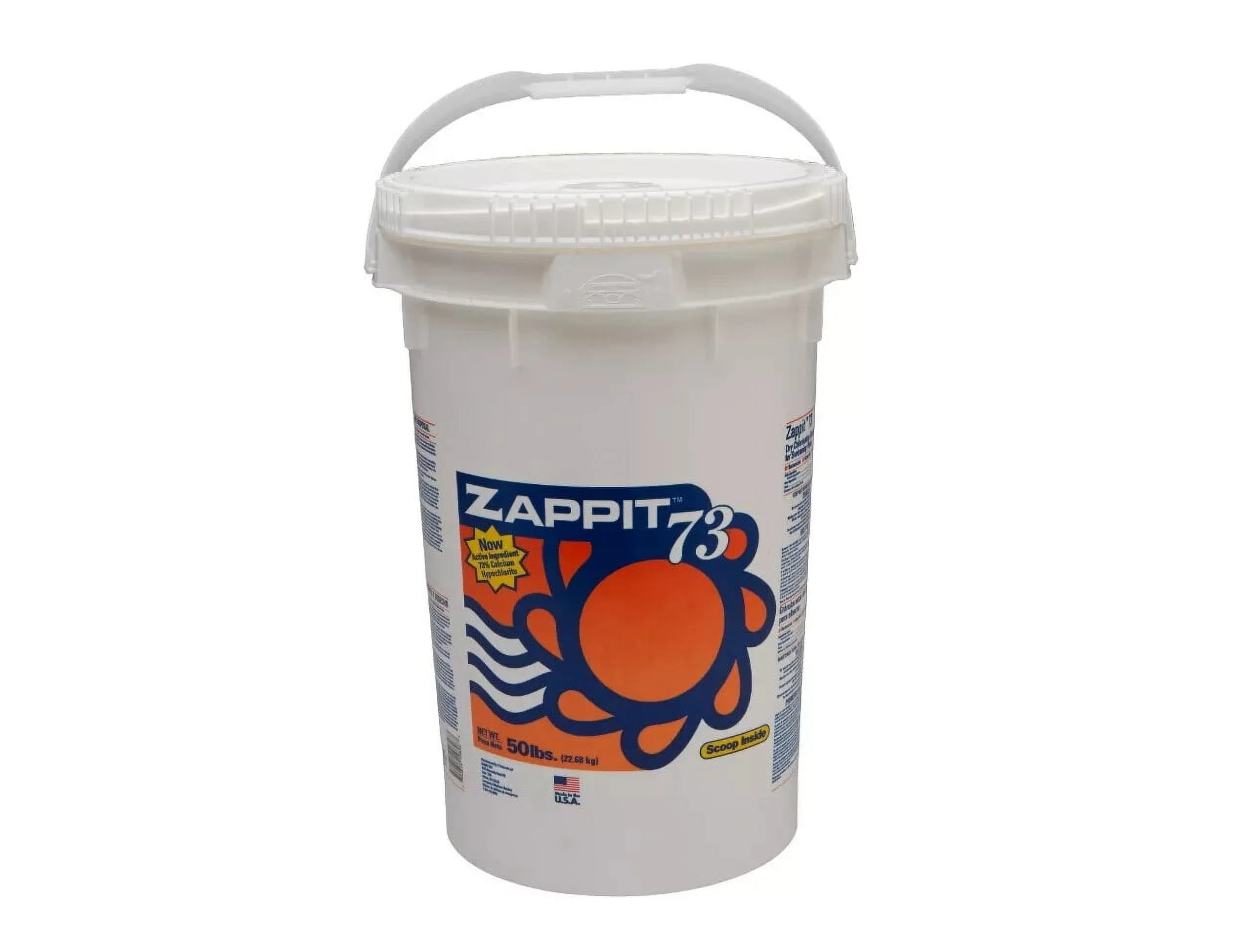 Zappit 73% Super Strength Pool Shock 50 lb Bucket 70% Chlorine Availability