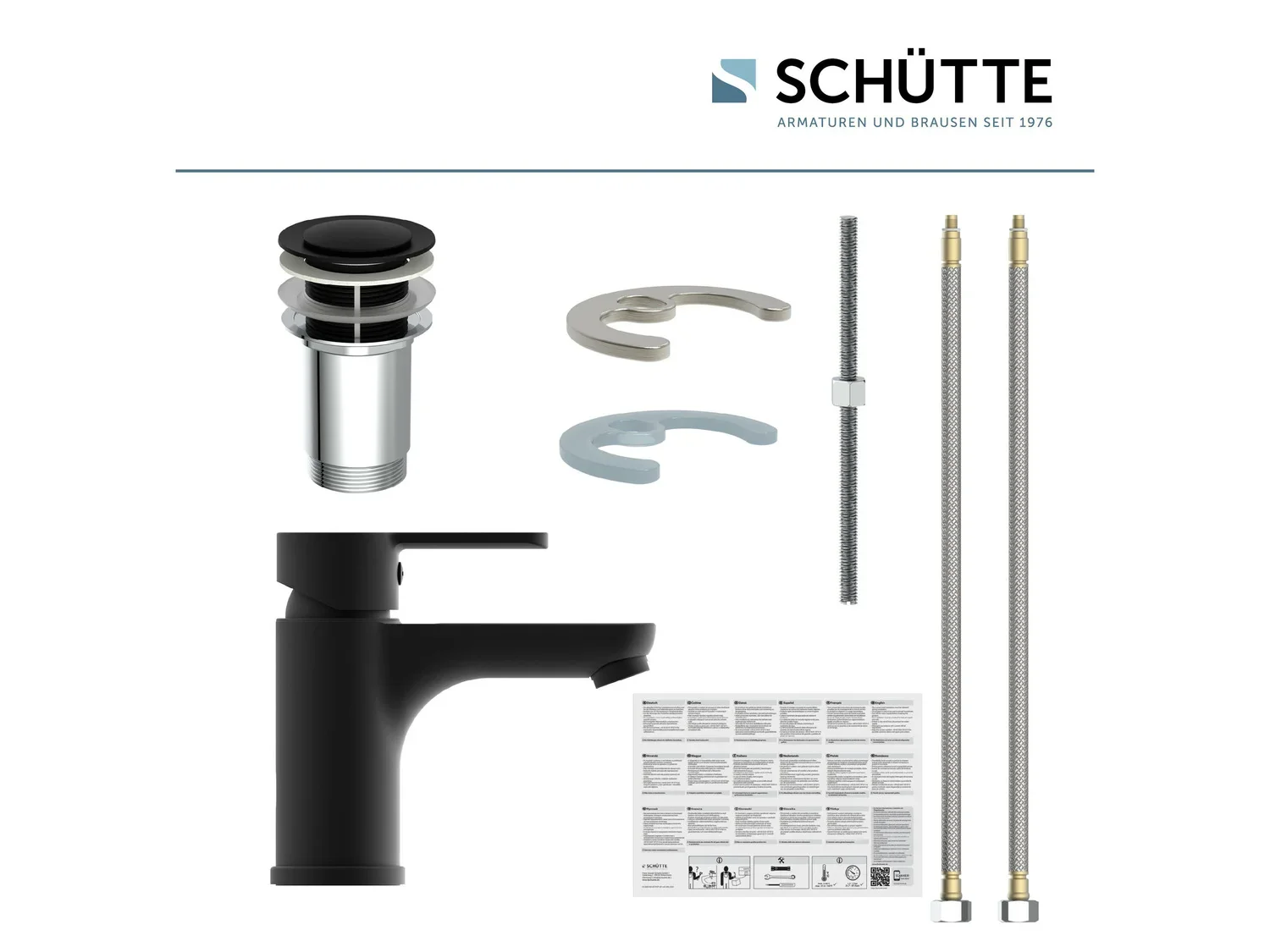 Schtte Mitigeur de salle de bains srie  Denver , noir
