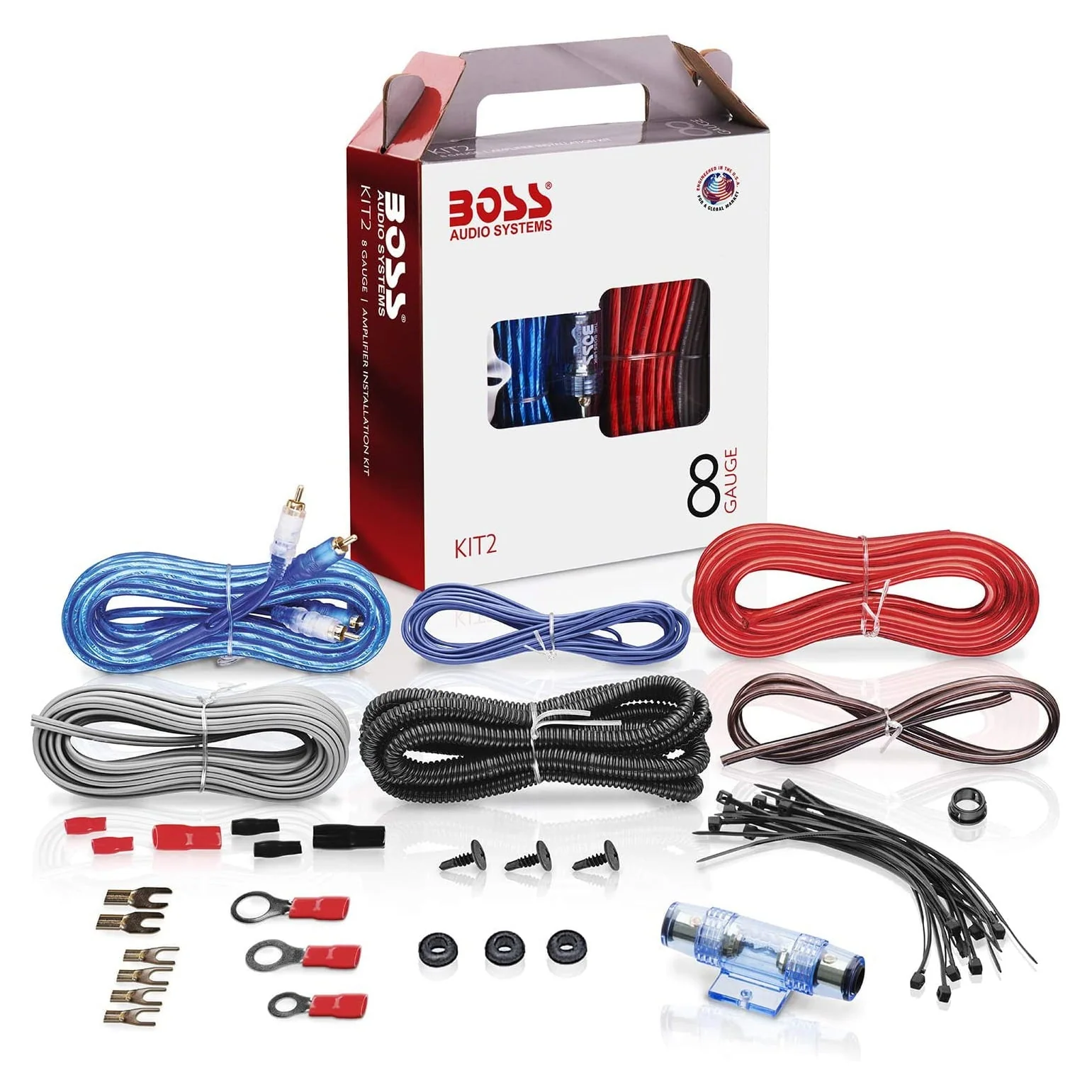 12 Inch Dual Car Subwoofer Audio, Sub Box, Amplifier Bundle w/ Wiring Kit - Image 8