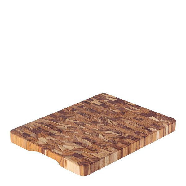 Skjærefjøl i tre 30x40 cm endeved teak