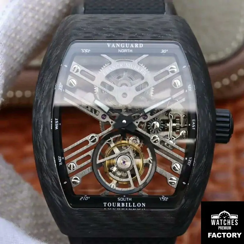 Franck Muller Vanguard Skeleton V45 T SQT Tourbillon Skeleton Dial