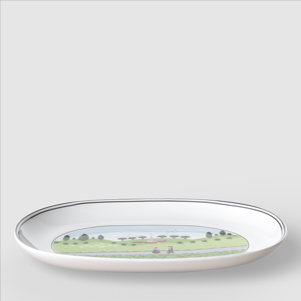 Design Naif Centerpiece bowl - Multi-colored, Premium Porcelain