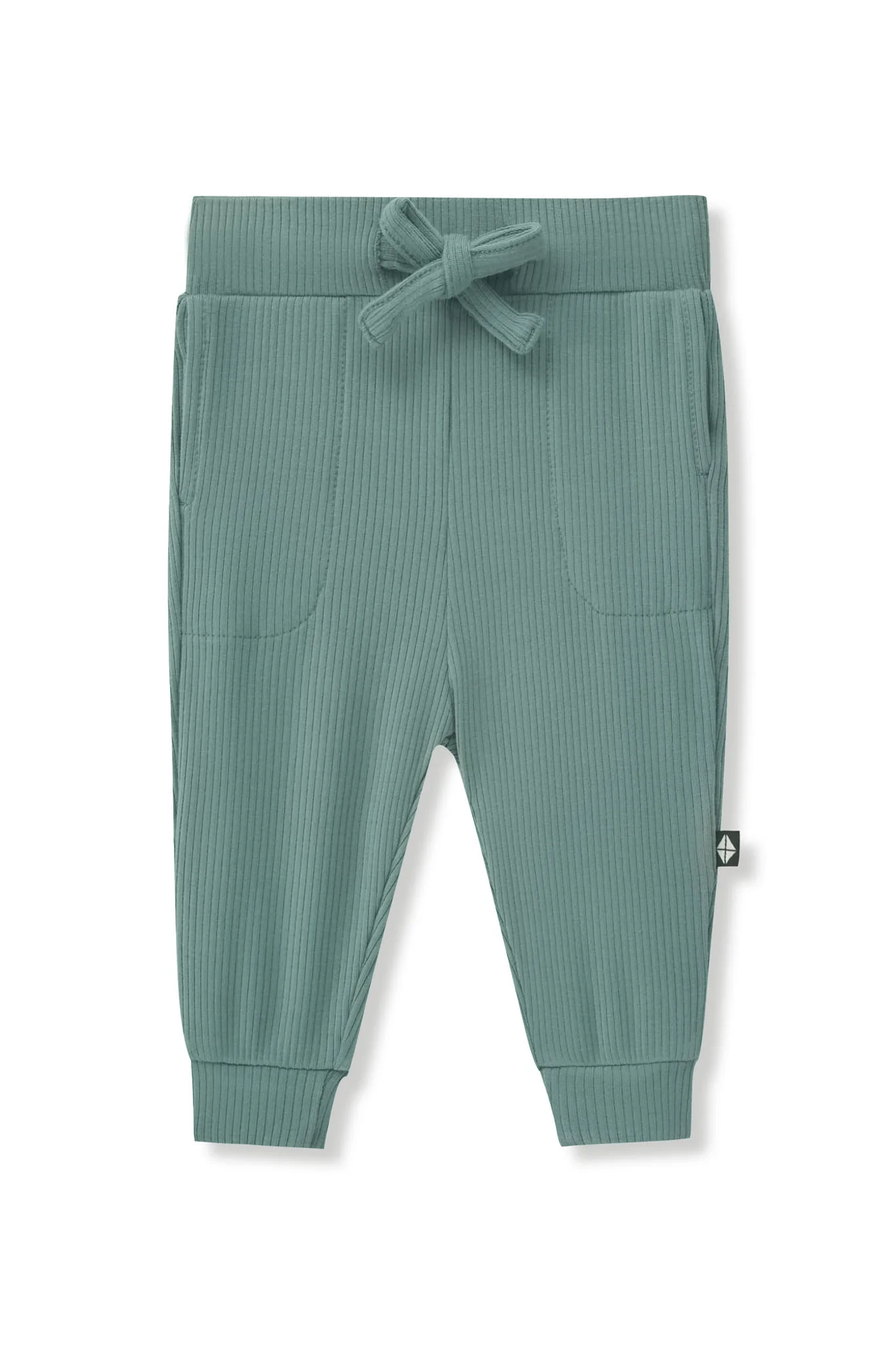 Ribbed Jogger Pant in Pine