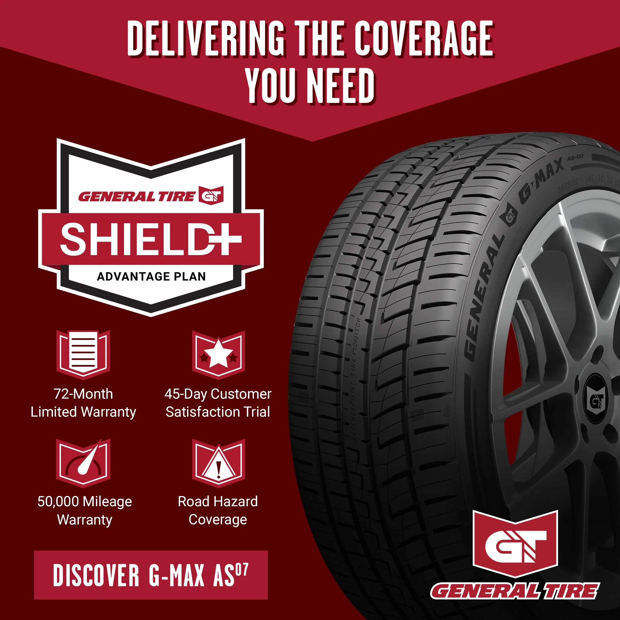General G - MAX AS - 07 UHP All-Season 255/45ZR20 105W XL Passenger Tire