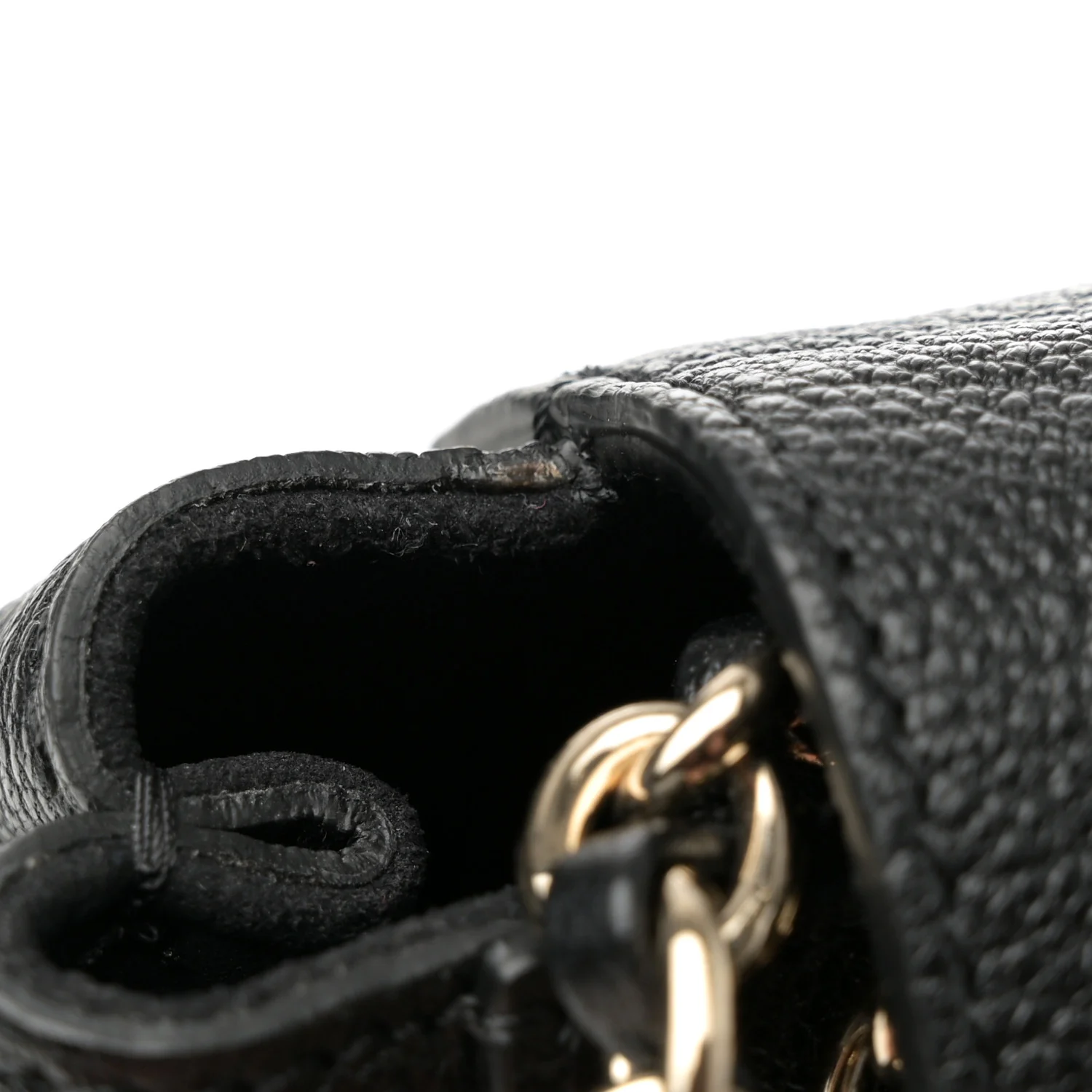 Glossy Goatskin Medium Lily Black