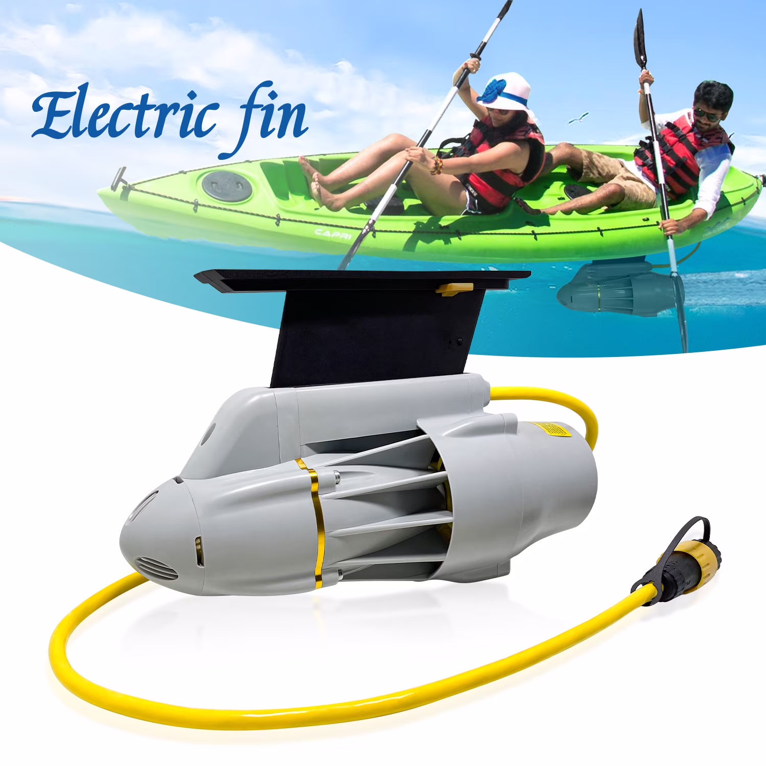 Electric Enigne Trolling Motor for SUP, Fishing Kayak, Belly Boat, 8KM/H Underwater Thruster SUP Paddle Board, (Battery not Included)(24V 360W Motor)