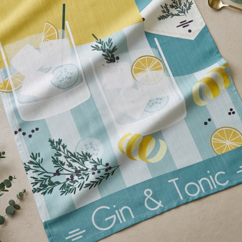 Kjøkkenhåndkle 50x75 cm Gin & Tonic