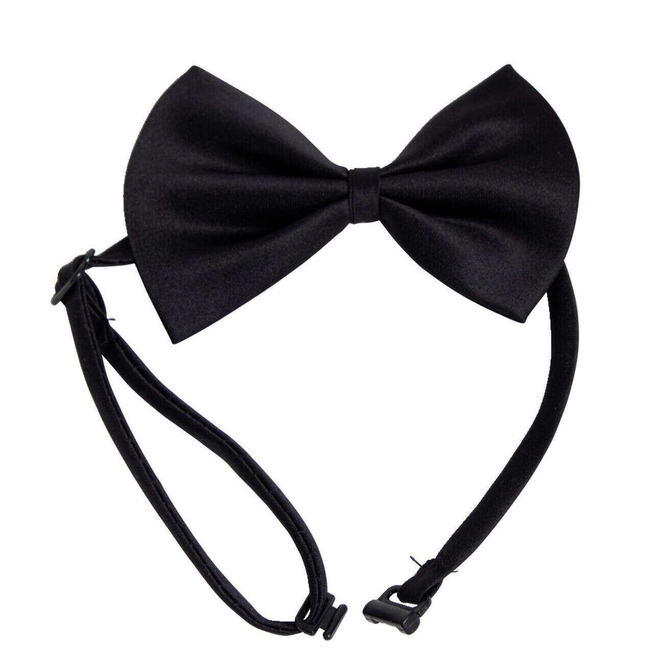 Collier fantaisie noeud papillon pour chien ajustable élastique L25-40cm