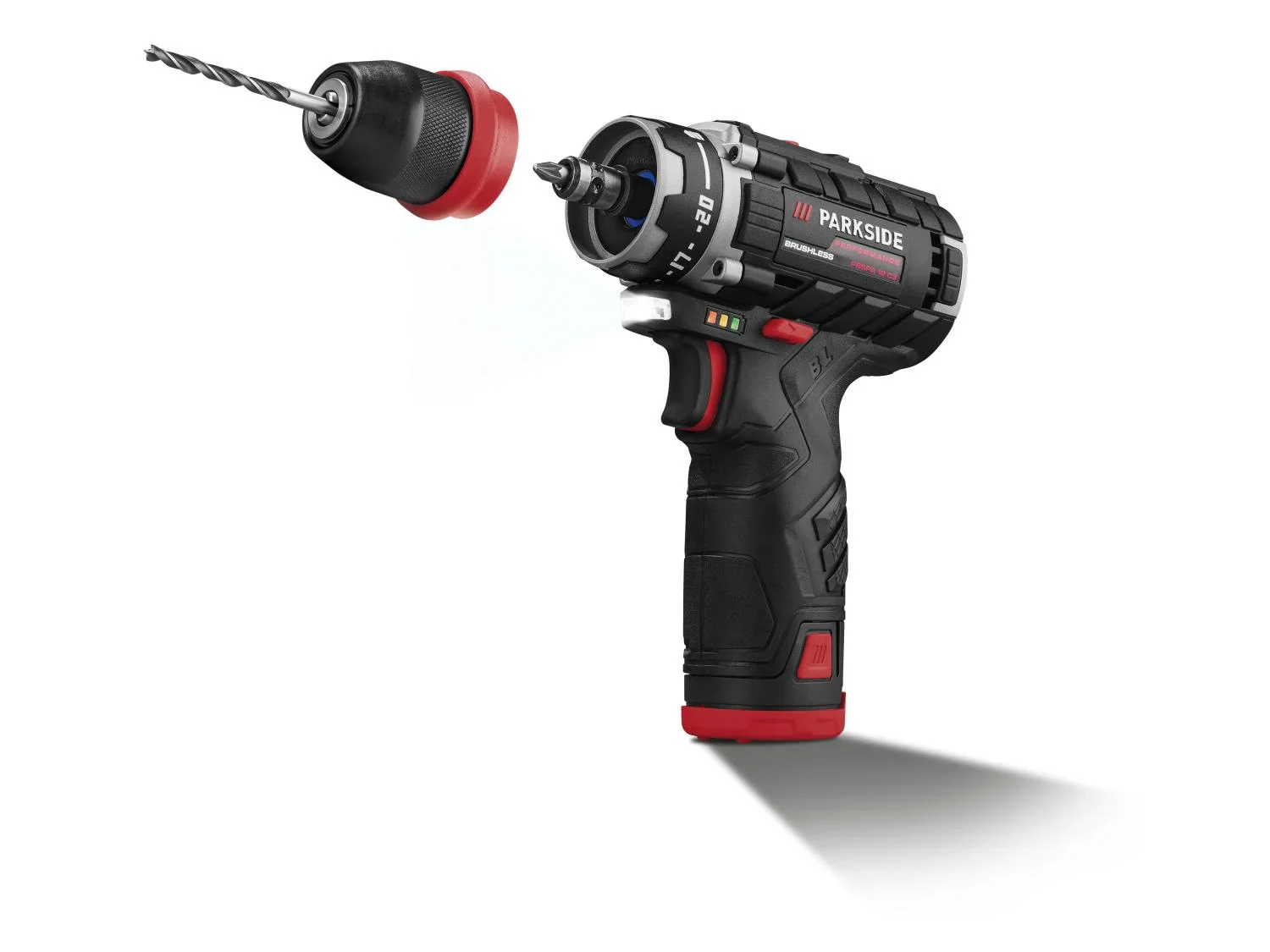 PARKSIDE PERFORMANCE Set visseuse-perceuse 12V/2Ah PBSPA 12 C3 avec 2 batteries et chargeur