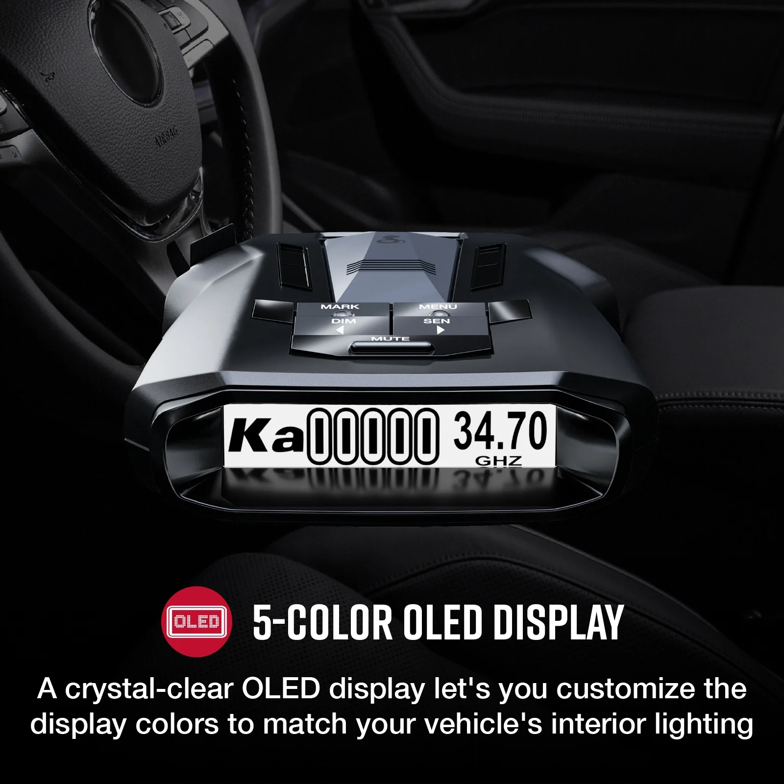 RAD 700i Laser Radar Detector Premium Detection Range, AutoLearn Intelligence, Advanced Filtering, Apple CarPlay Android Auto, Front Rear Detection - Image 8