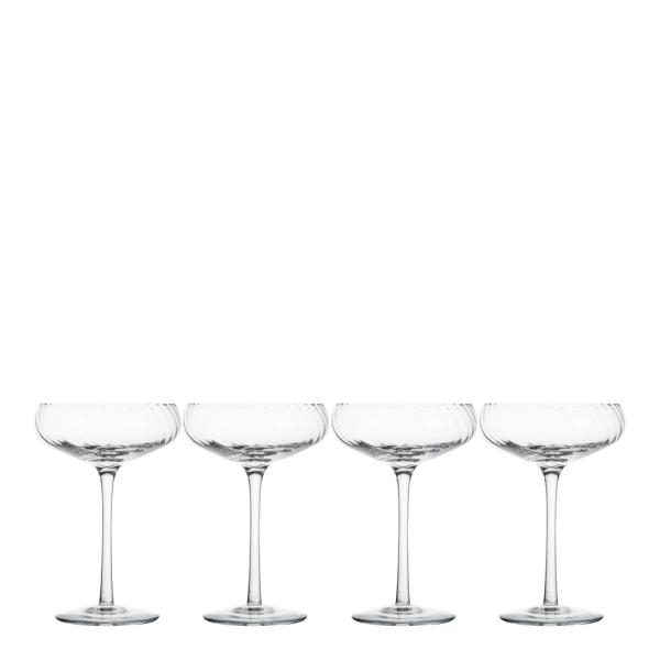 Opacity champagneglass 30 cl 4 stk klar