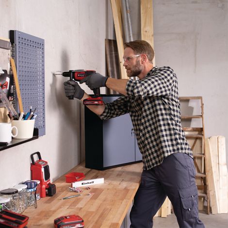 Einhell Perceuse à percussion sans fil TC-ID 18 Li-i Solo PXC (18V, mandrin auto-serrant de 13 mm, rotation avant/arrière, variateur électronique, vendue sans batterie ni chargeur) — vue 4