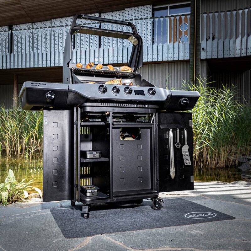 BlazeFlame Master 3 gassgrill 24100W svart
