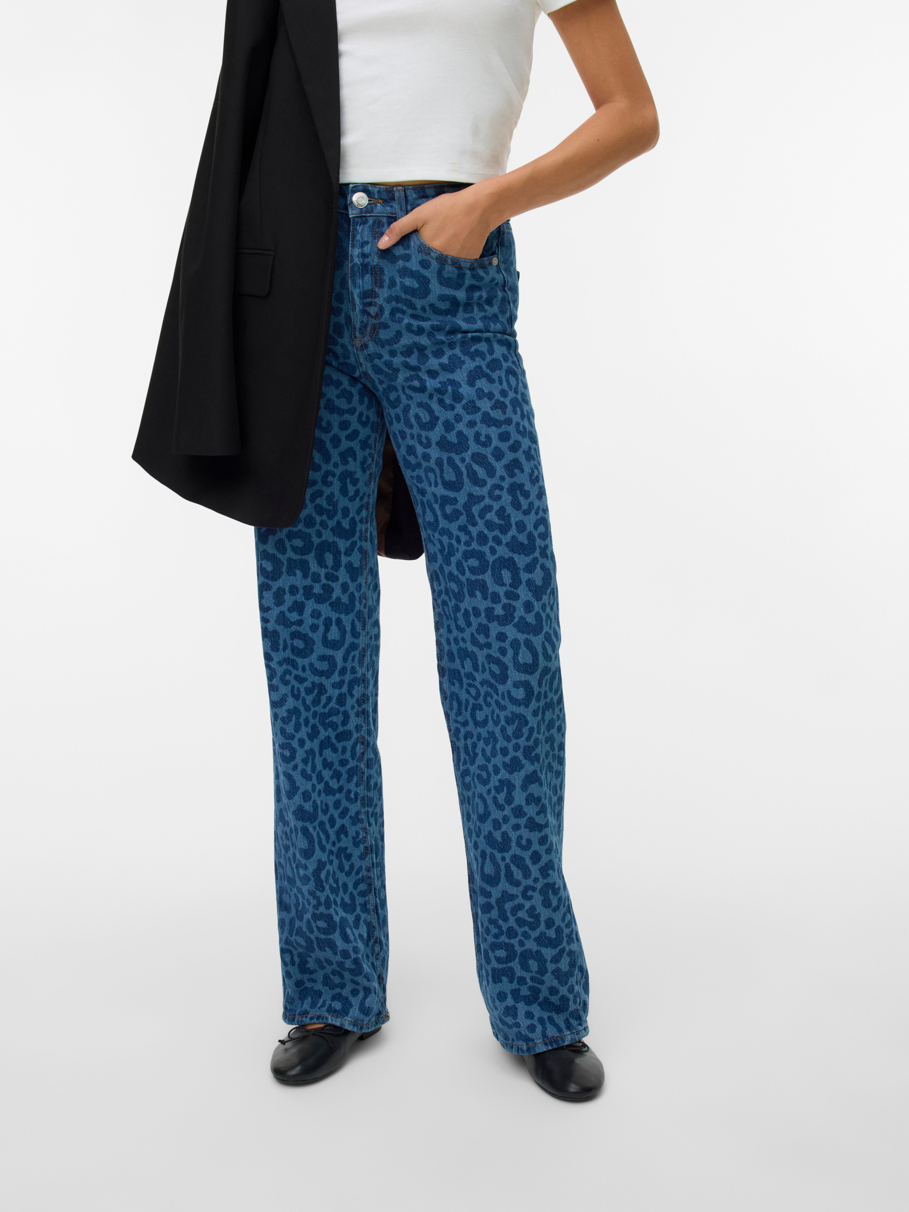 VERO MODA® VMTESSA High rise Wide Fit - Cropped Jeans