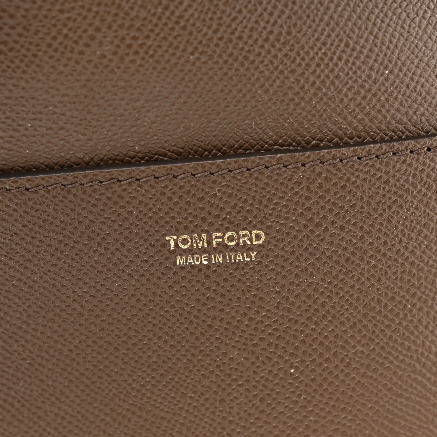 Grained Calfskin Medium Jennifer Crossbody Bag Brown