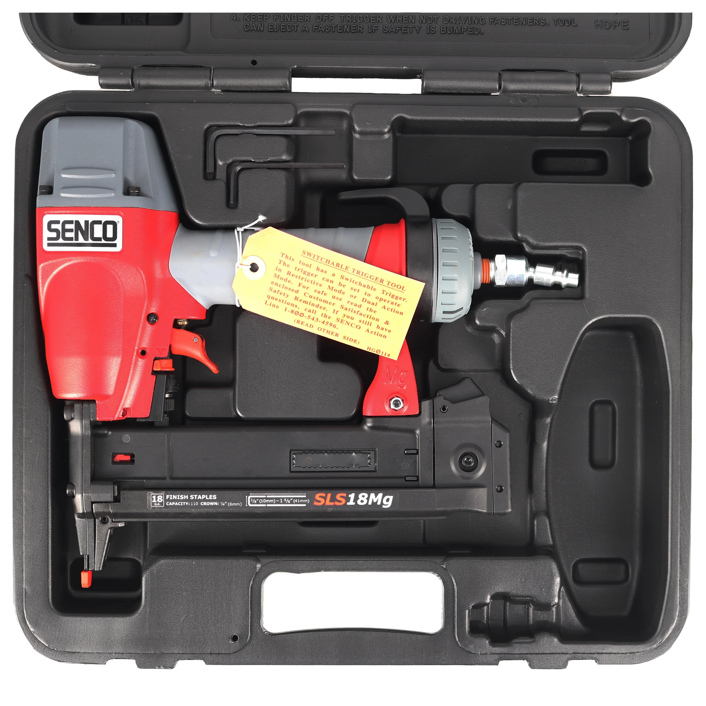 1W0021N SLS18MG 1-1/2 in 18 Gauge 1/4 in Crown Pneumatic Finish Stapler - Image 8