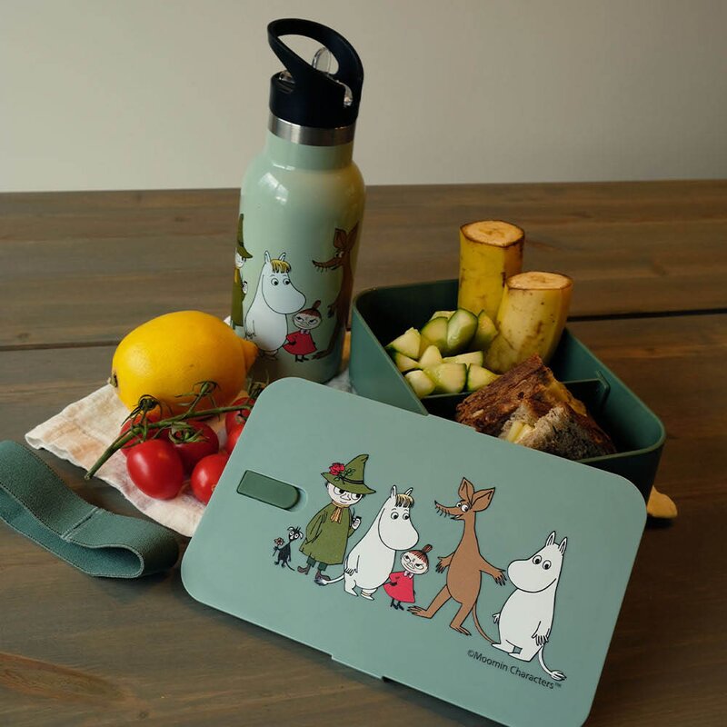 Mummi matboks 6x12x19 cm Familien grønn