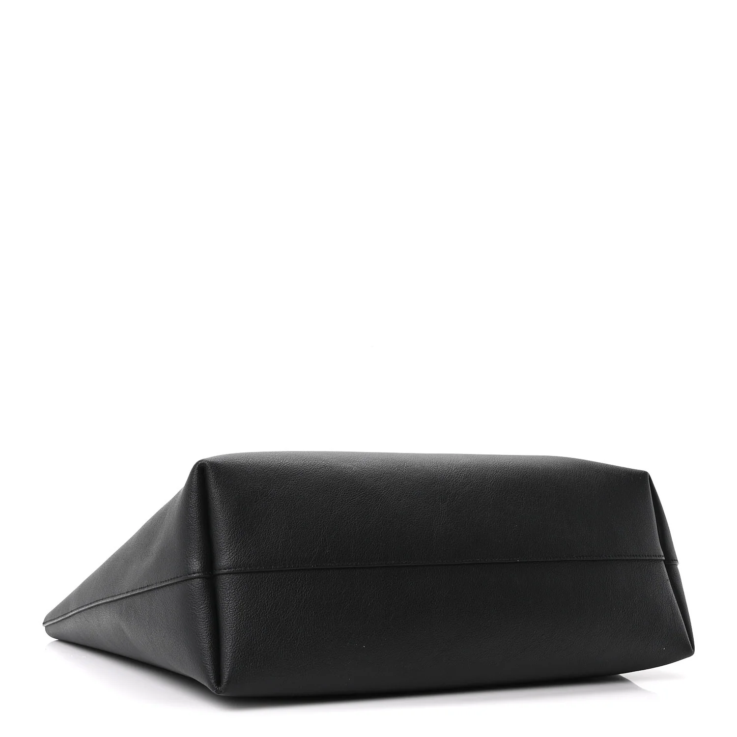 Calfskin Large Shopping Tote Black