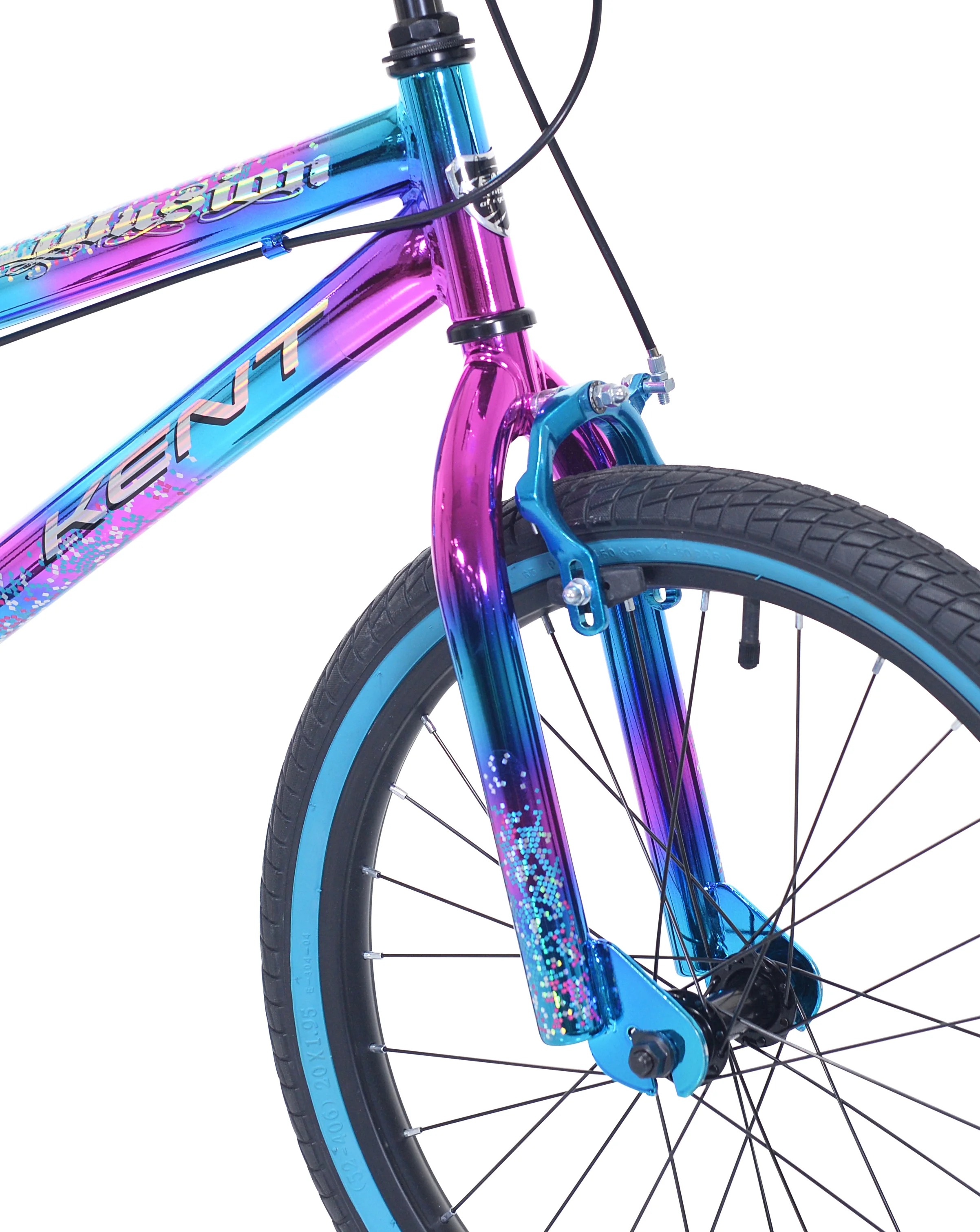 20" Illusion BMX Bicycle, Fits Riders 4'2"-5', Blue/Purple, Child, Unisex - Image 4