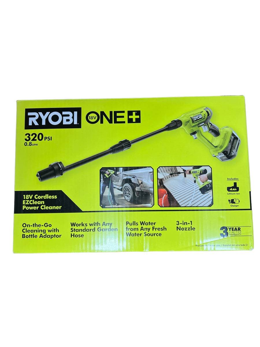 Ryobi RY120352K One+ 18V EZClean 320 PSI 0.8 GPM Cordless Cold Water Power Cleaner with Battery and Charger