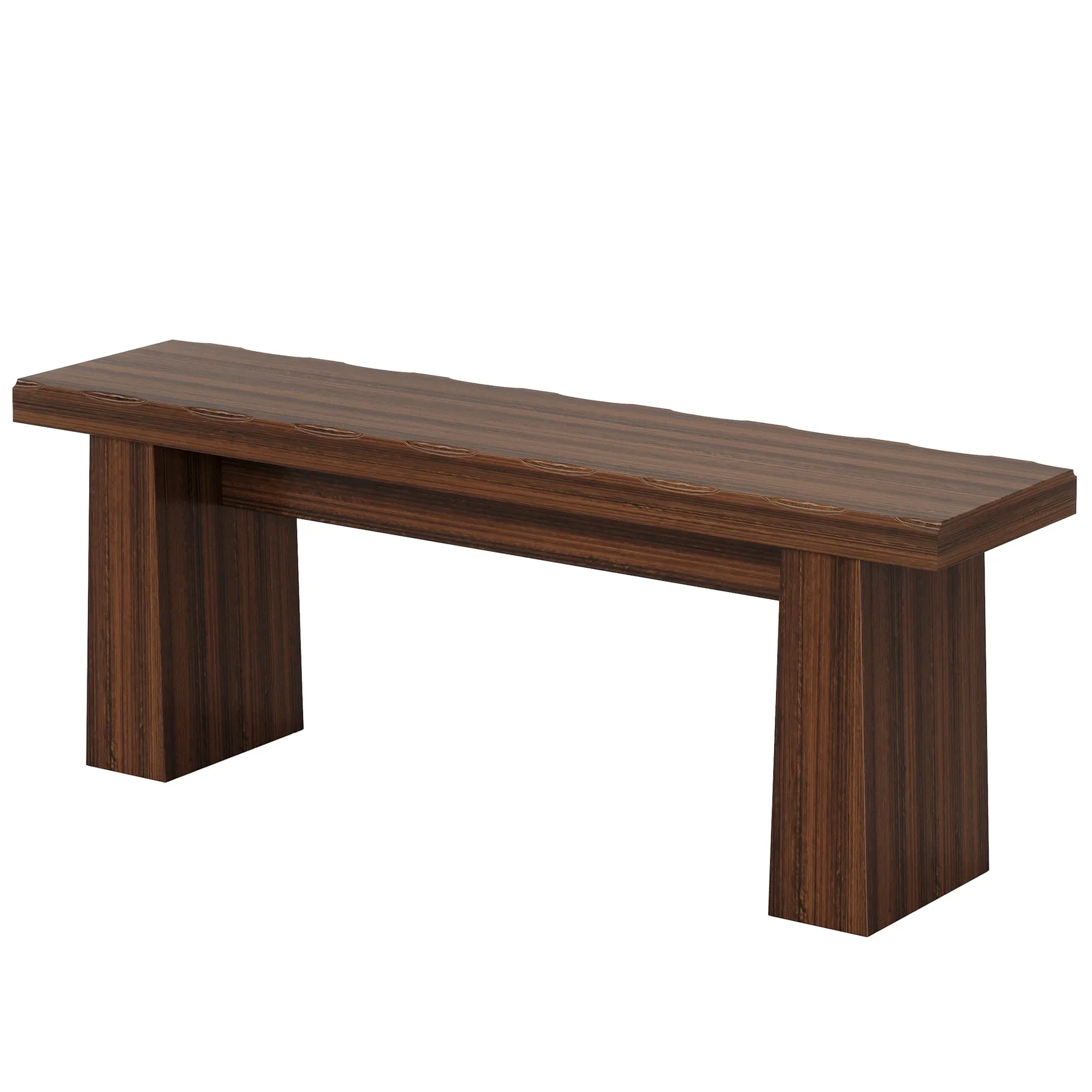 Fnova 48 Wooden Two - Person Backless Entryway Bench with Under - Bench Storage for Outdoor Garden, Living Room, Bedroom, Dining Room, Hallway