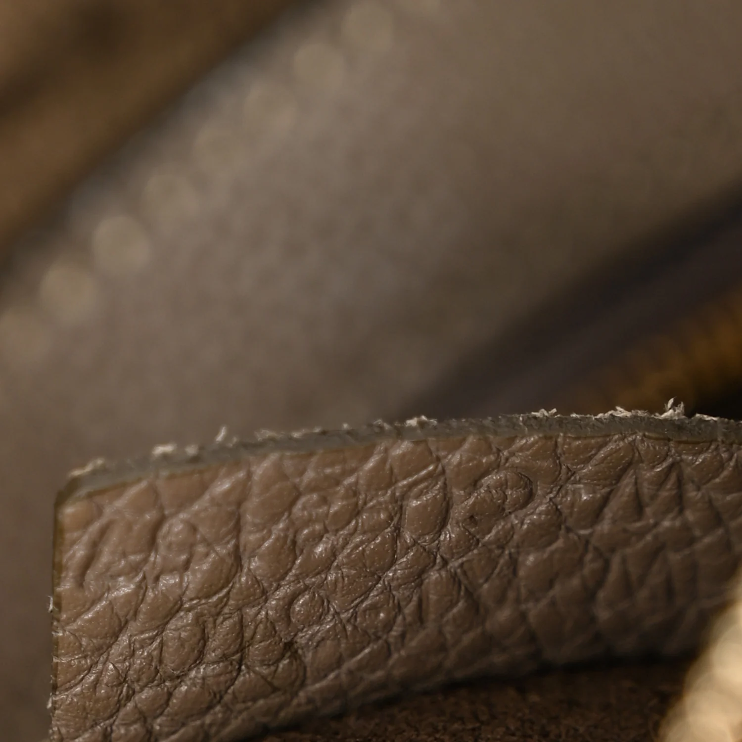 Soft Grained Calfskin Small Belt Cabas Phantom  Taupe