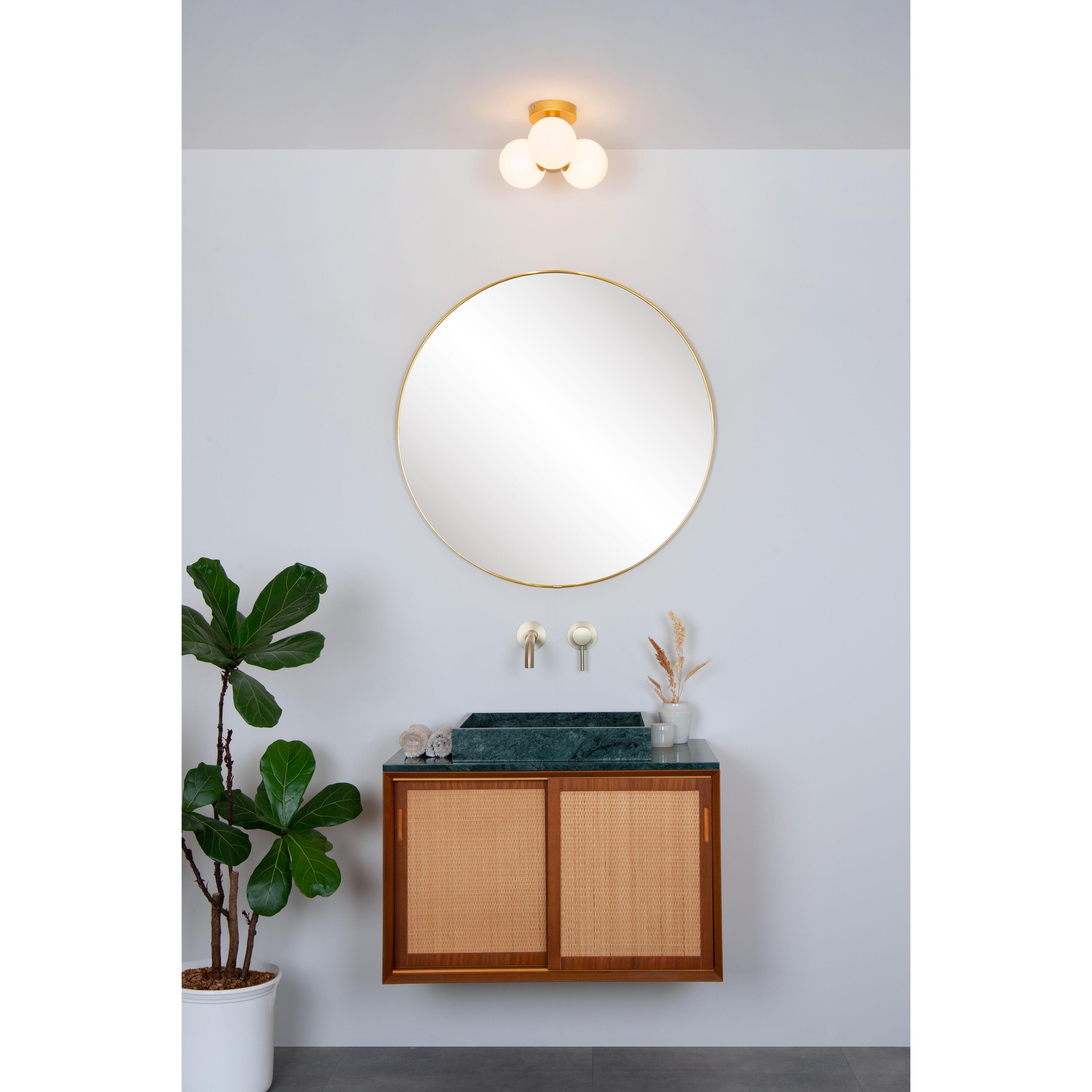 Trudy 3 plafondlamp Ø28 badkamer IP44 zwart