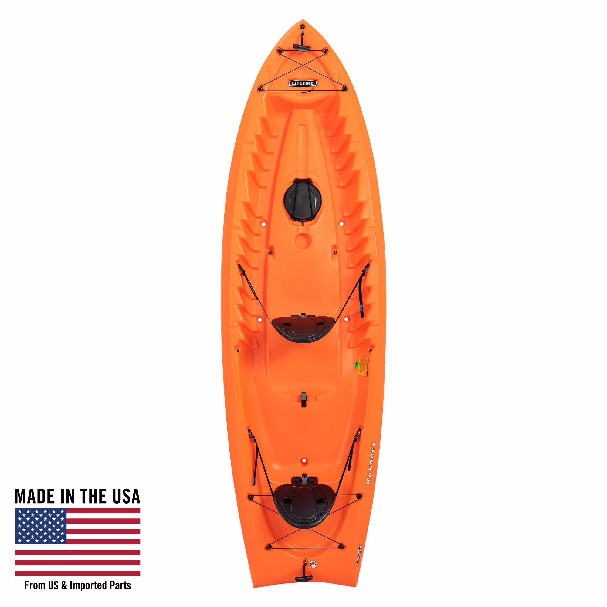Kokanee 10.5 ft Tandem Sit-on-Top Kayak, Orange (90537)(Orange)