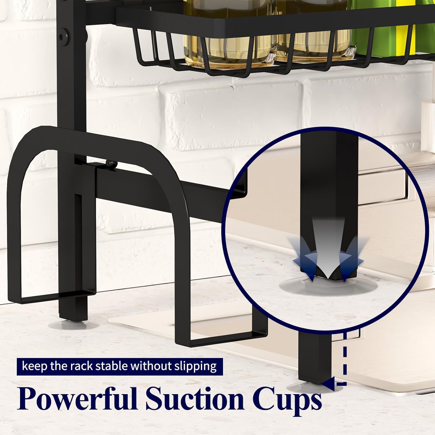 Kitsure Adjustable Over The Sink Dish Drying Rack, 26.8