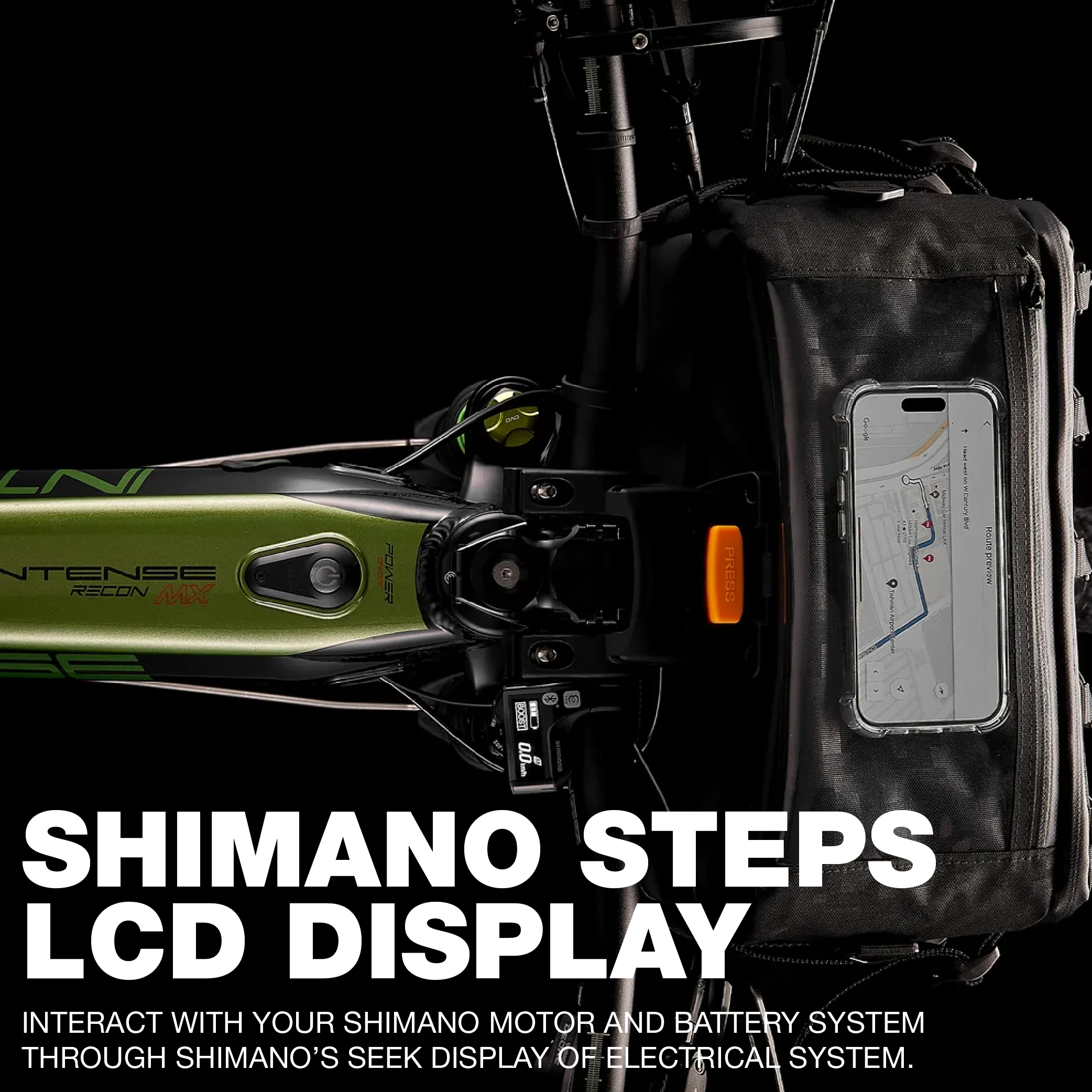 INTENSE RECON MX Adventure Adult S/M Electric Mountain Bike with Shimano Steps E7000 Motor, 11 - Speed Gears, 27.5