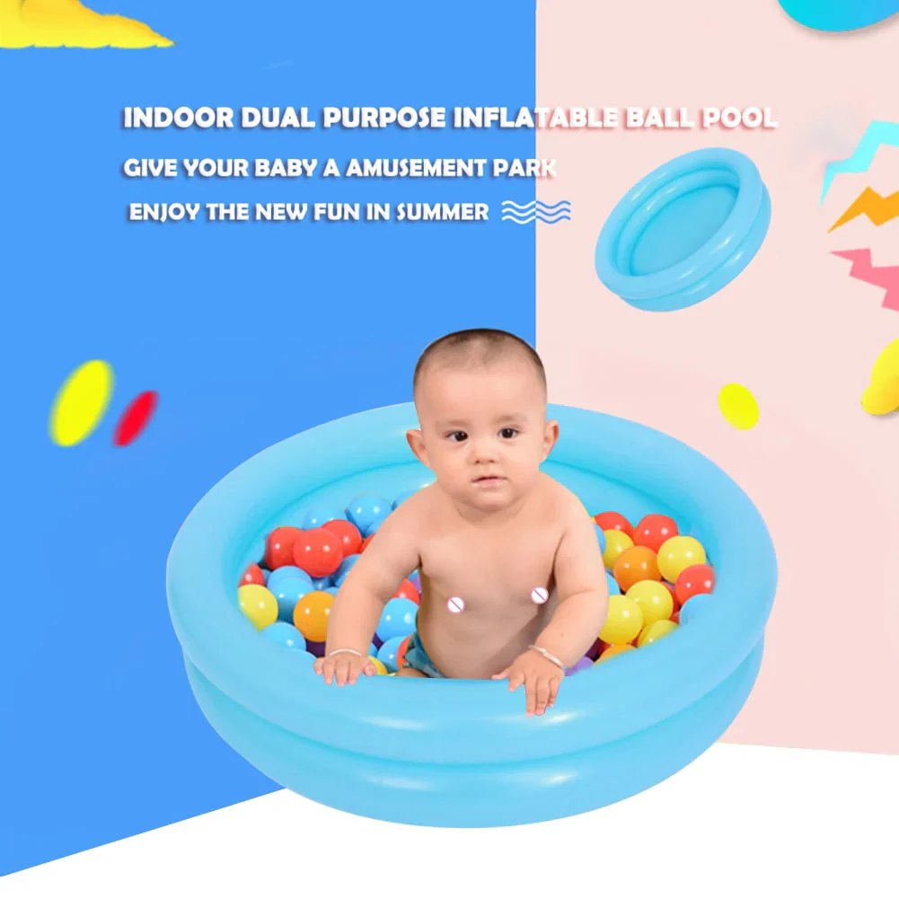 Vakind Inflatable Swimming Pool for Kids Outdoors Toys, Round Garden Inflatable Pool for Baby