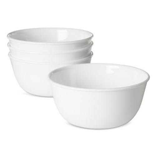 Corelle Livingware Bowl, White, 28 oz - 4 pack