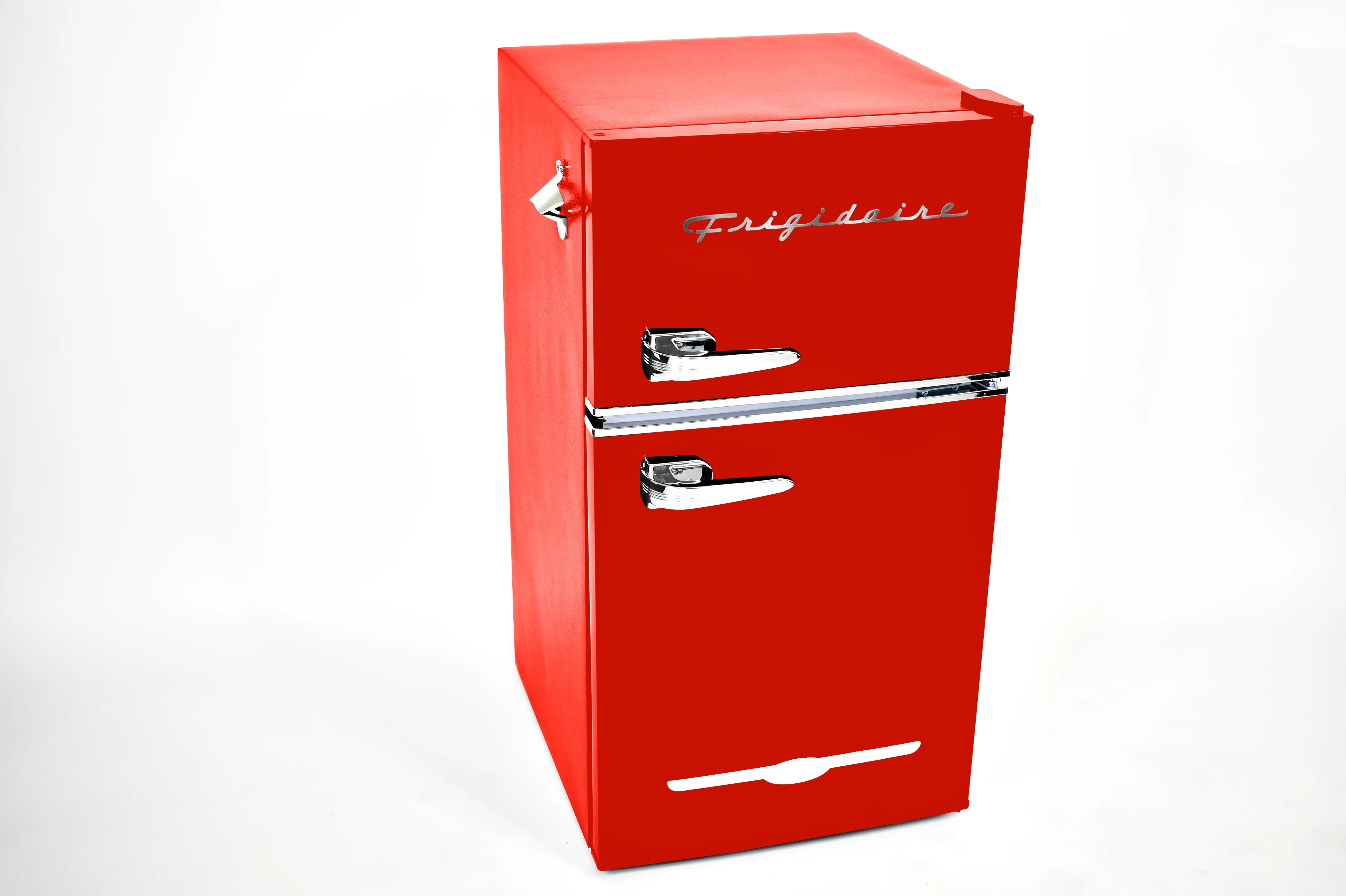 Retro 3.1 Cu ft Two Door Compact Refrigerator with Freezer, Red(Red) - Image 10