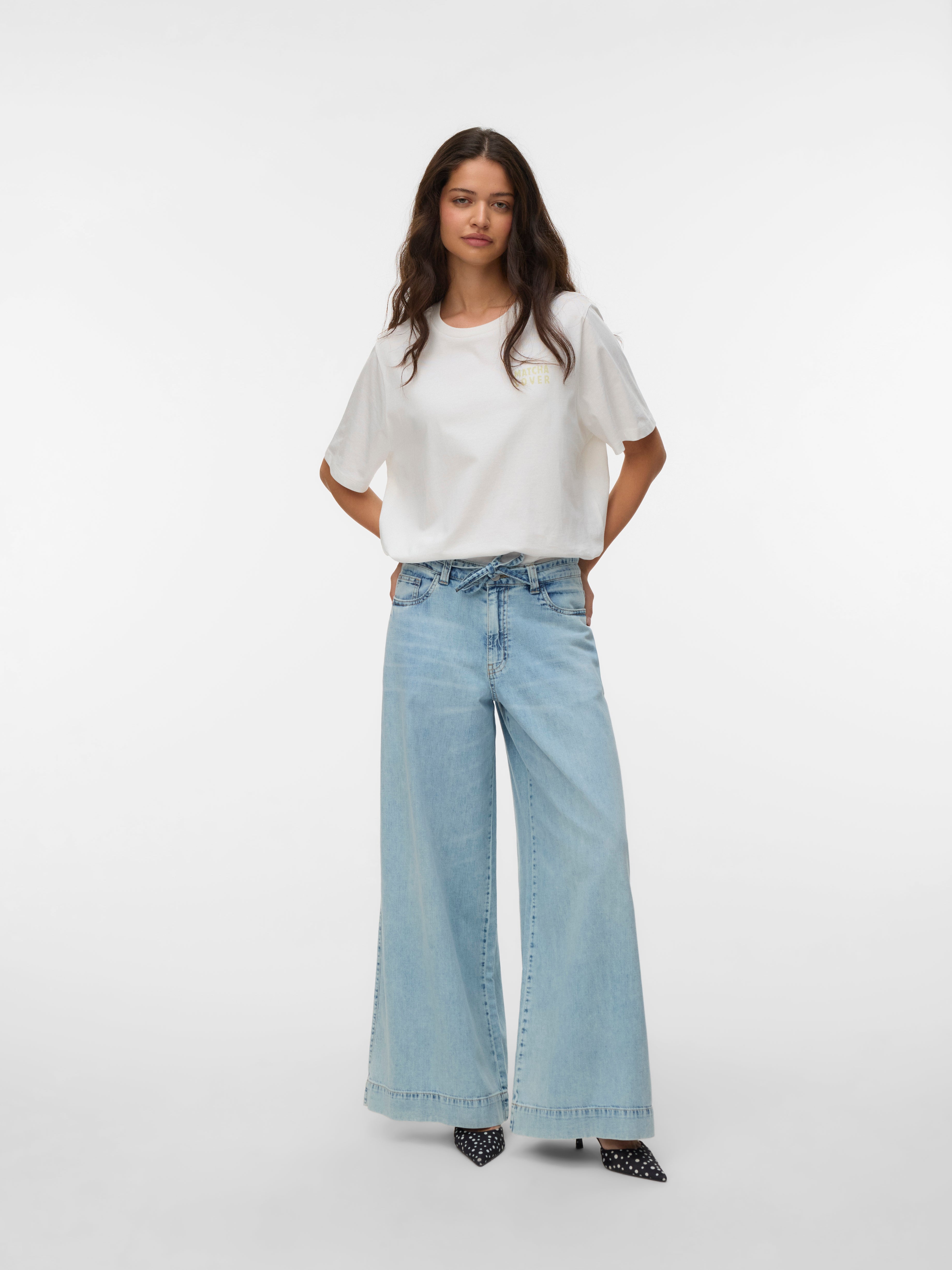VERO MODA® VMAISA Mid rise Wide Leg Fit Jeans
