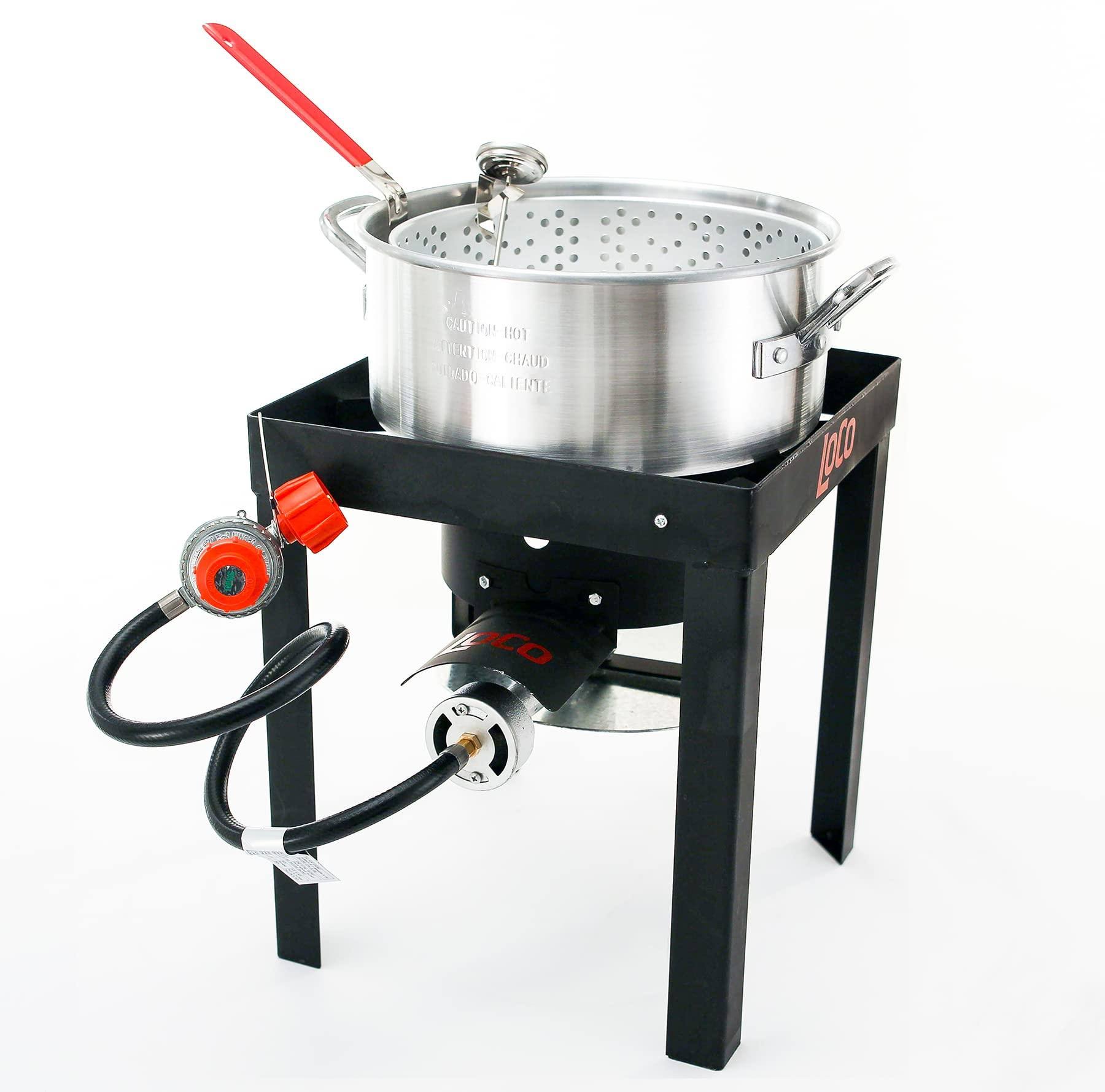 Loco Cookers LCFF 10 qt Fish Kit Fryer, Silver