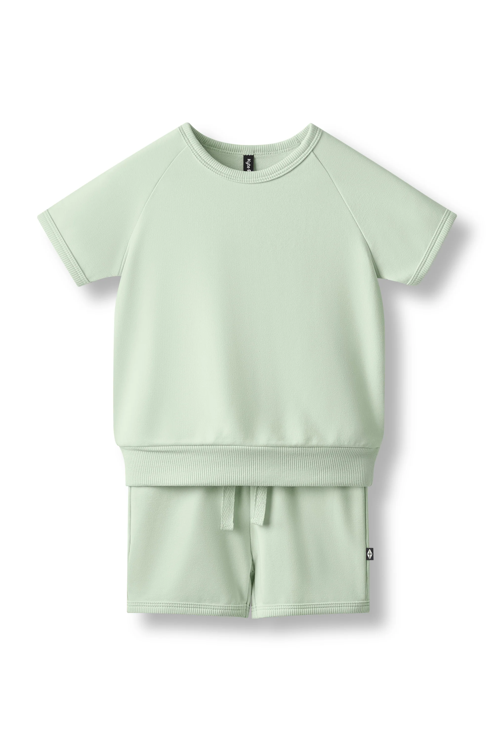 Short Sleeve Jogger Set in Basil