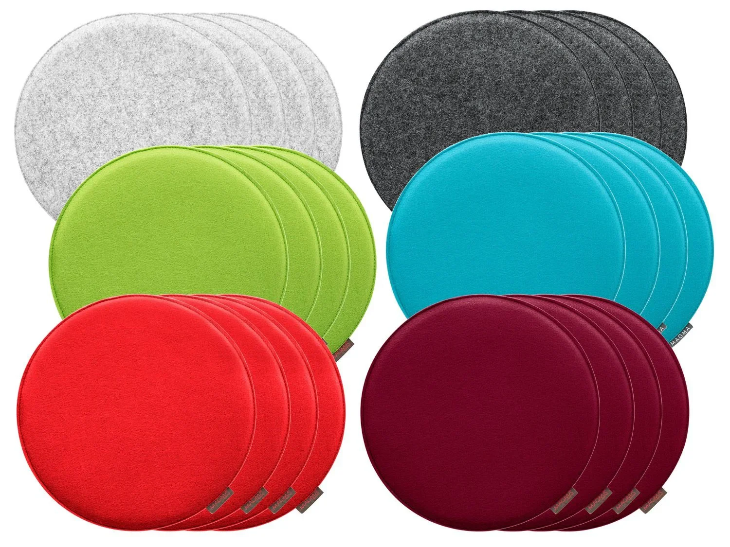 MAGMA Lot de 4 coussins de chaise d'intrieur Avaro