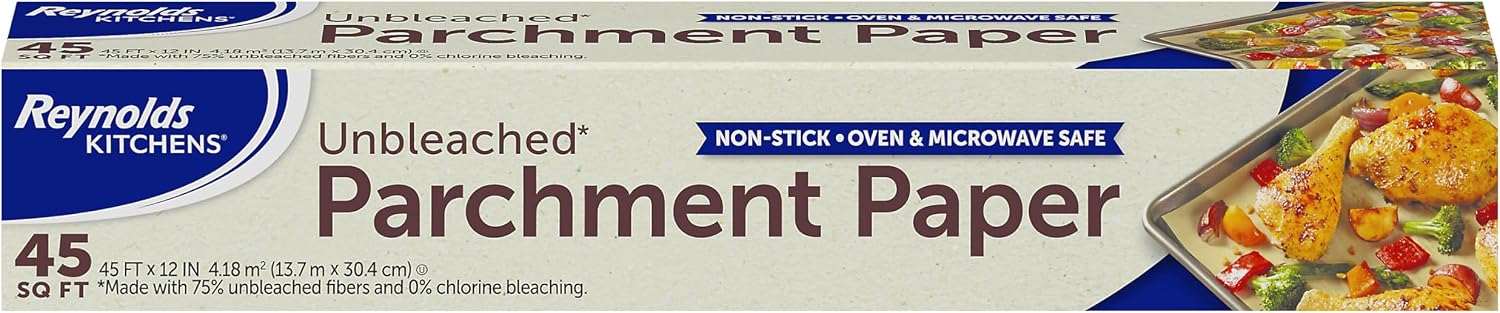 Reynolds Kitchens Unbleached Parchment Paper Roll, 45 sq ft