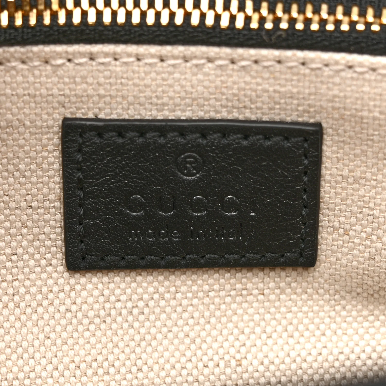 GG Supreme Monogram Horsebit 1955 Soft Small Shoulder Bag Beige Black
