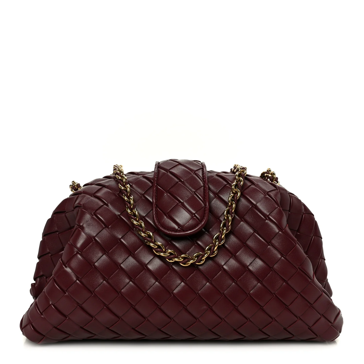 Nappa Intrecciato Teen The Lauren 1980 Clutch With Chain Barolo