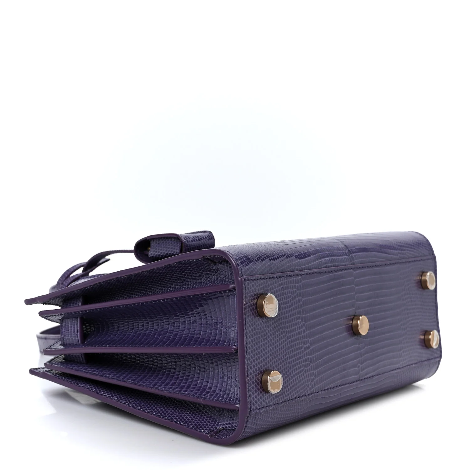 Lizard Calfskin Embossed Nano Sac De Jour Bright Bright Lilas