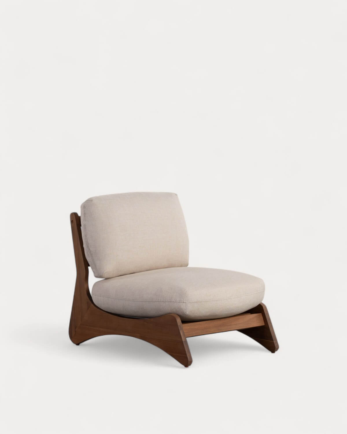 Lorent - Pack 2 Sillones de Jardín de Madera de Acacia con Cojines de Tela Lorent