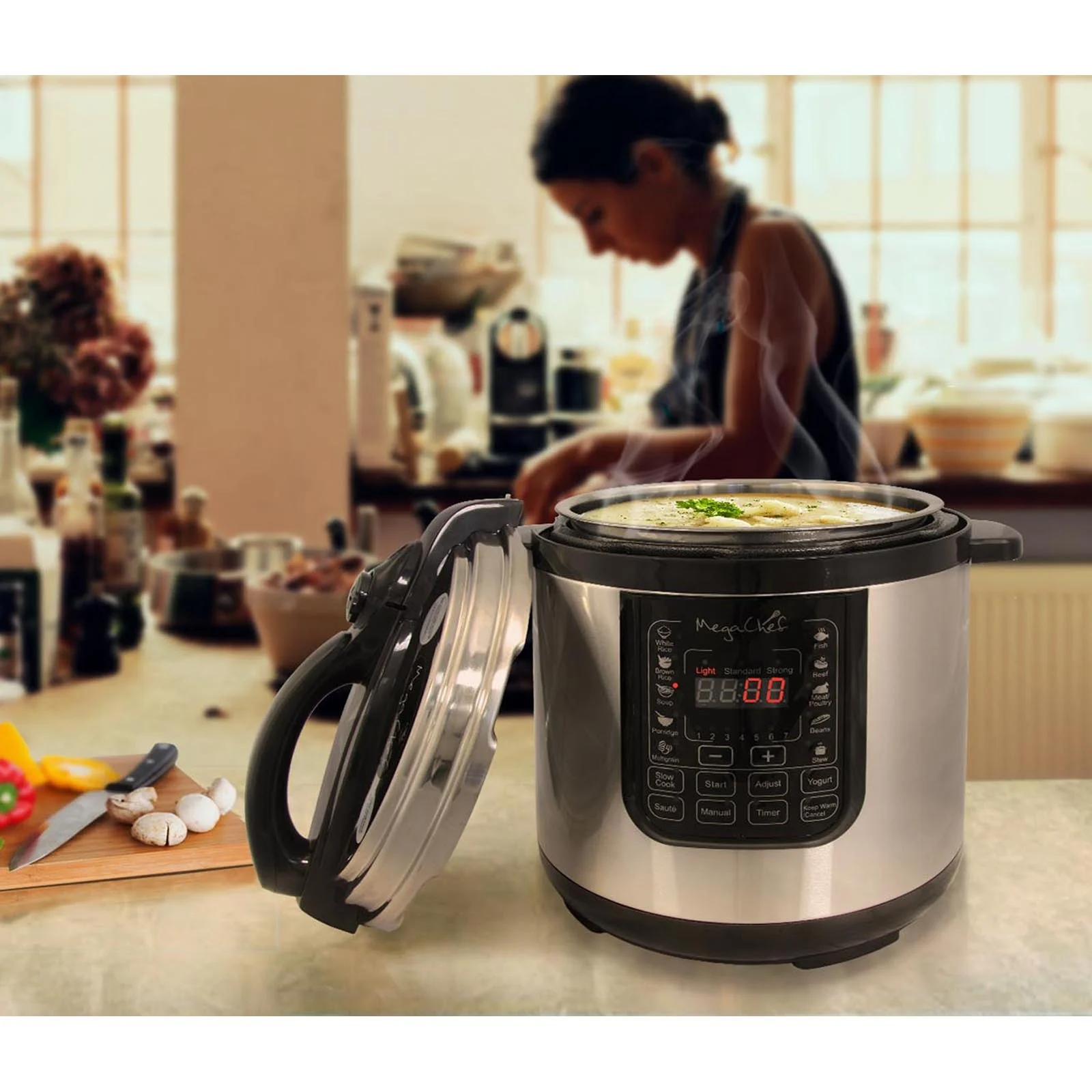 Megachef 8 - Quart Digital Pressure Cooker, 15