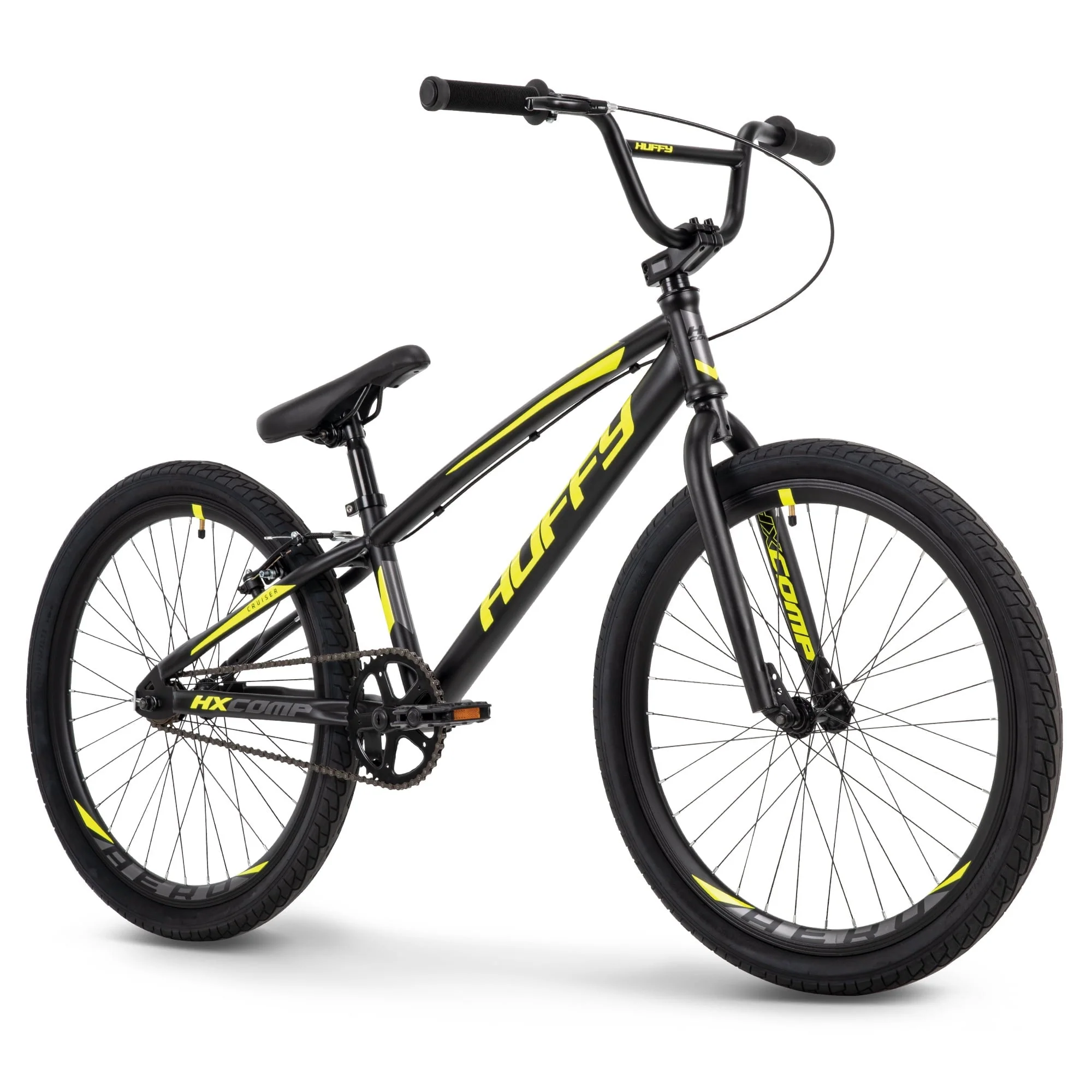 HX Cruiser 24 - Inch BMX Bike for Boys, Black/Yellow