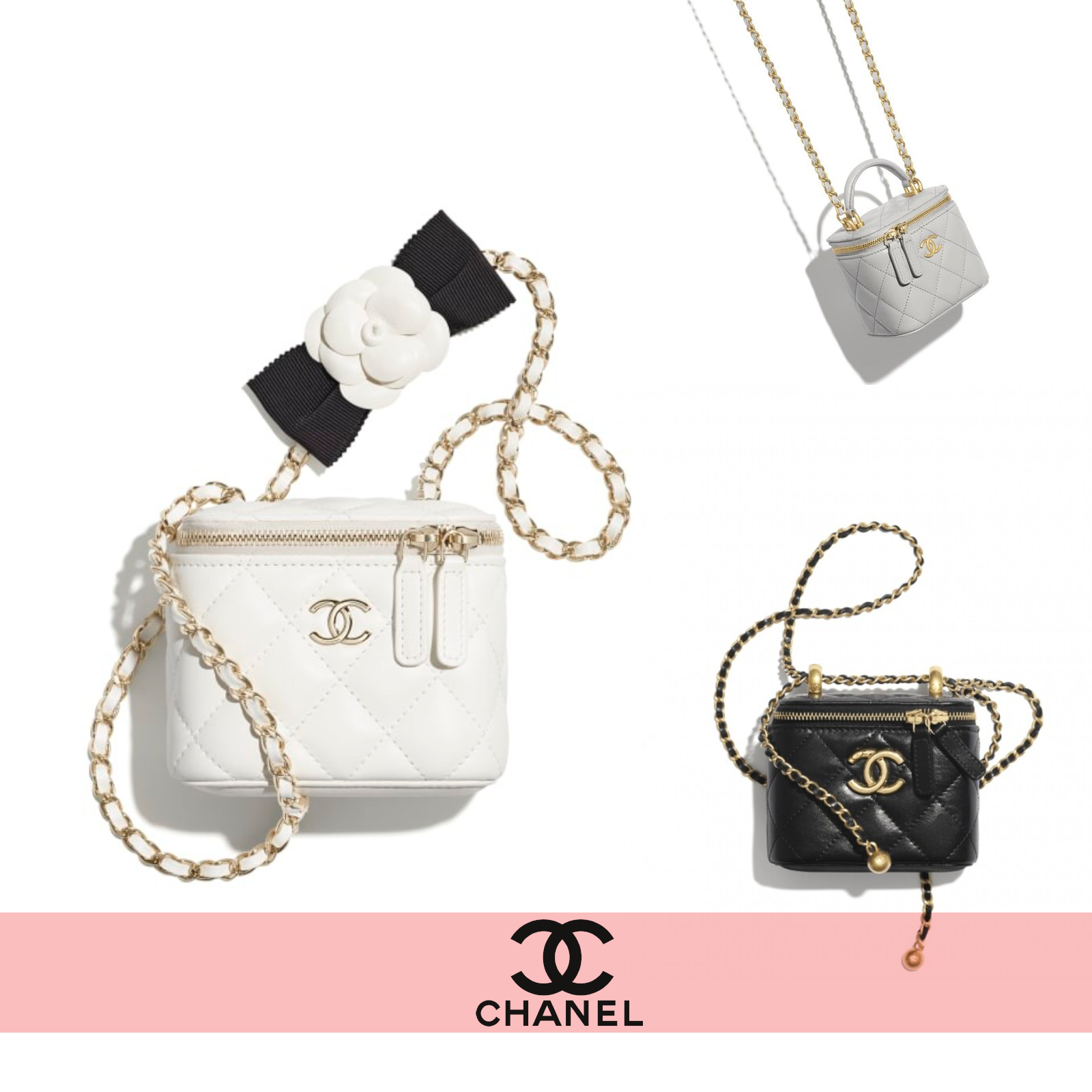 【シャネル】新作限定♪争奪戦ヴァニティー バッグ マトラッセ ポーチ