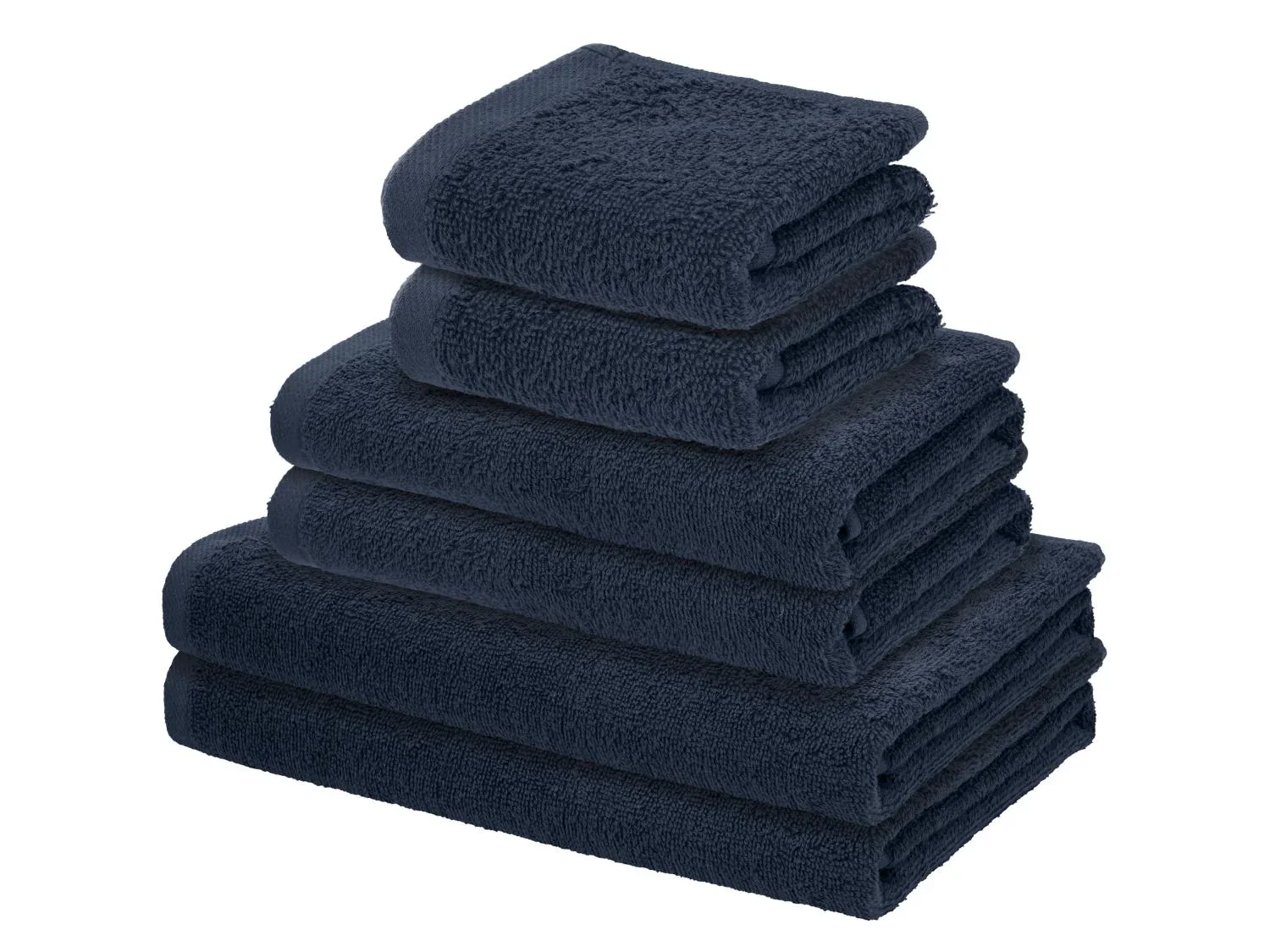 LIVARNO Set de 6 serviettes en ponge