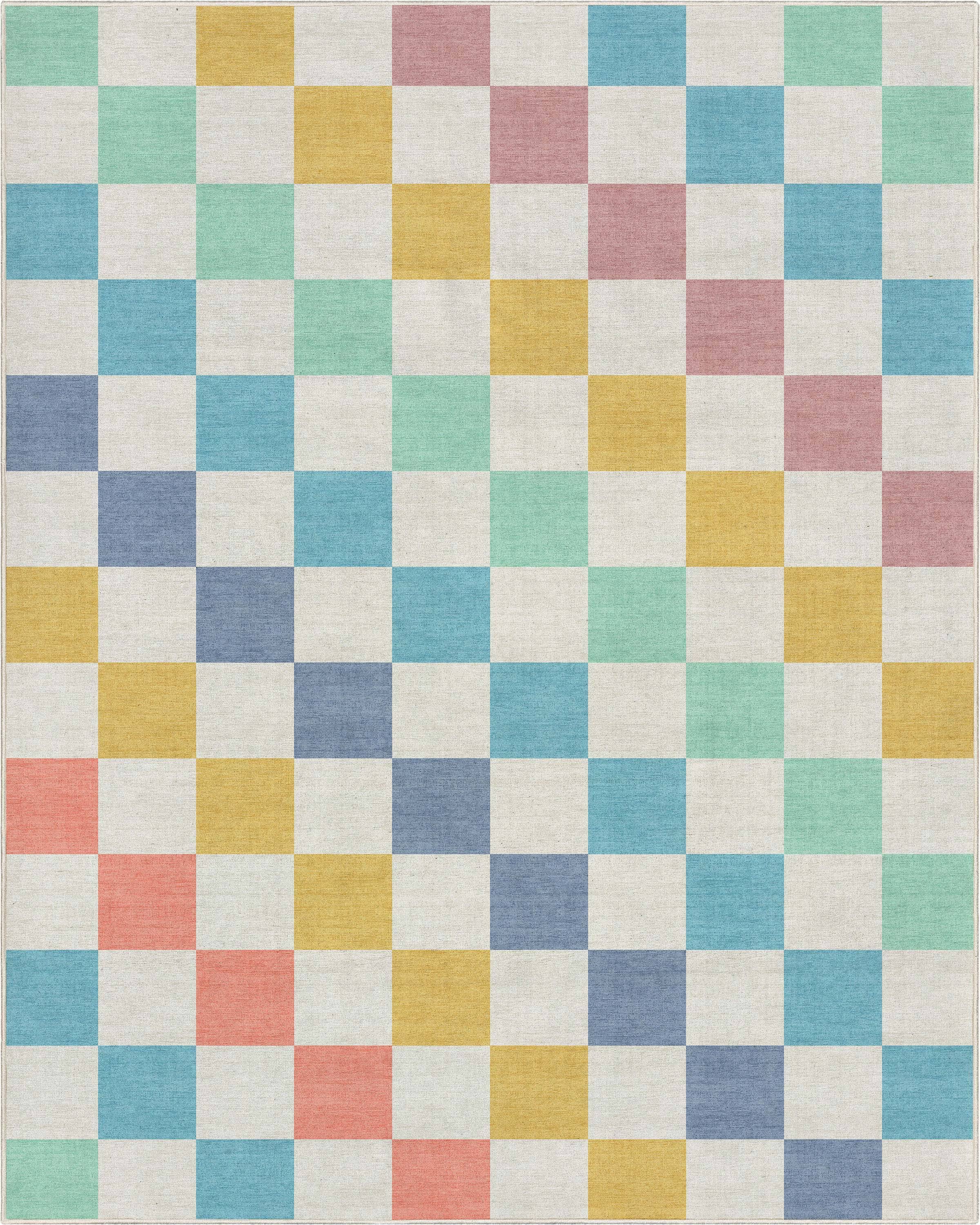 Well Woven Apollo Flatwoven Modern Squares Multi Blue 5' x 7' Area Rug