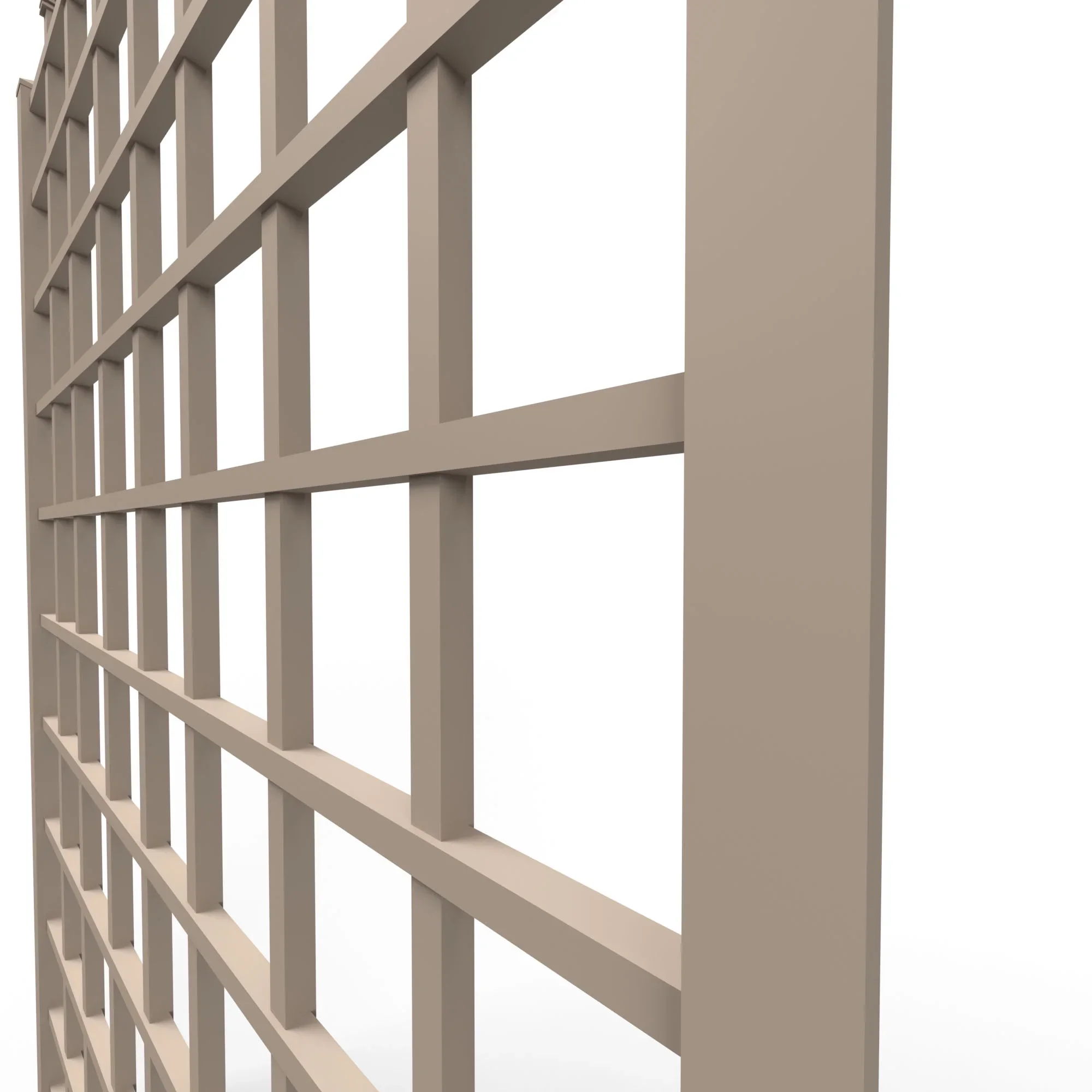 Dura-Trel Winchester 57 by 95 Inch Outdoor Garden Patio Trellis, Mocha