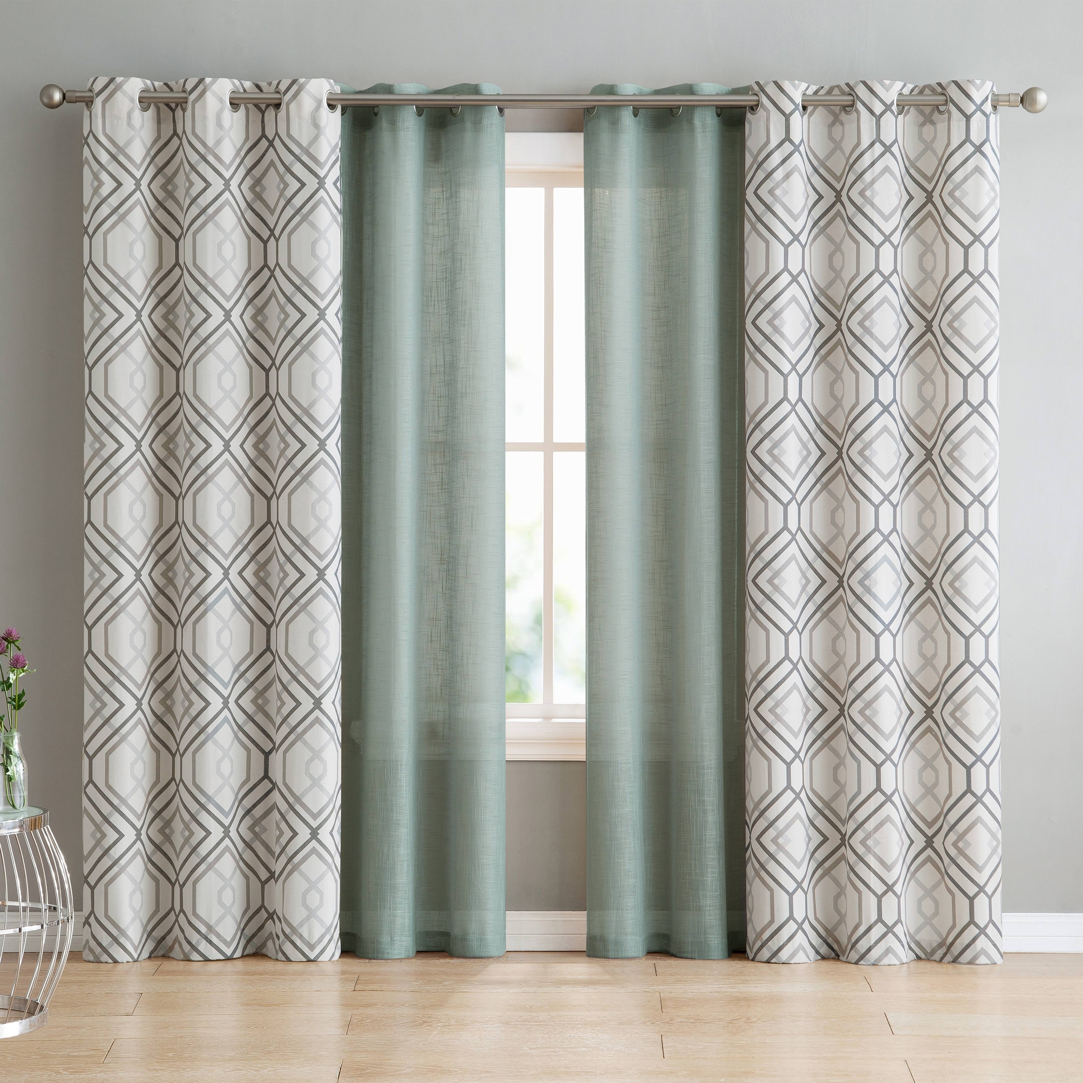 VCNY Home Jackston 4 Piece Curtain Panel Set - 38