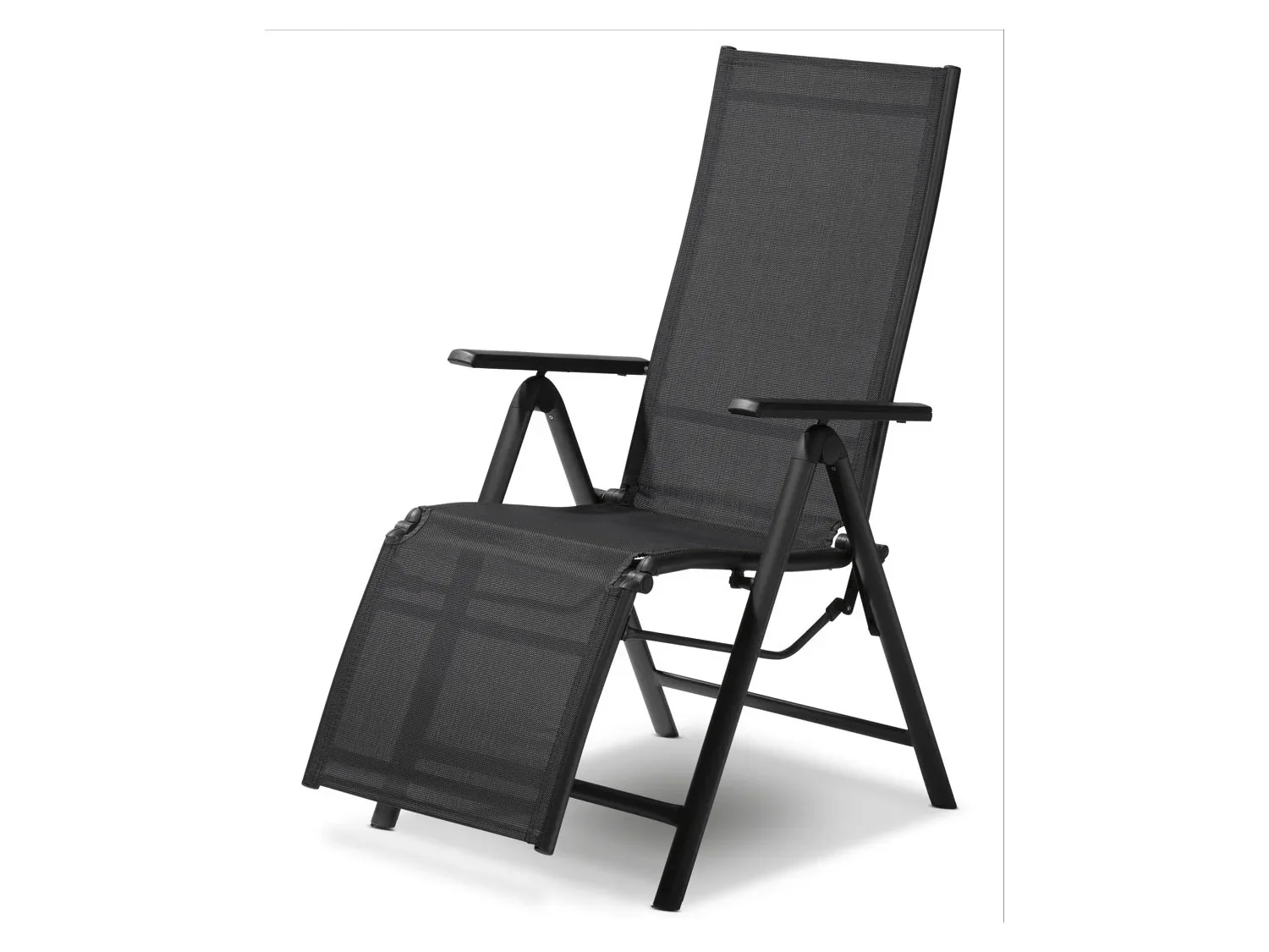 LIVARNO home Fauteuil en aluminium Houston, noir/anthracite